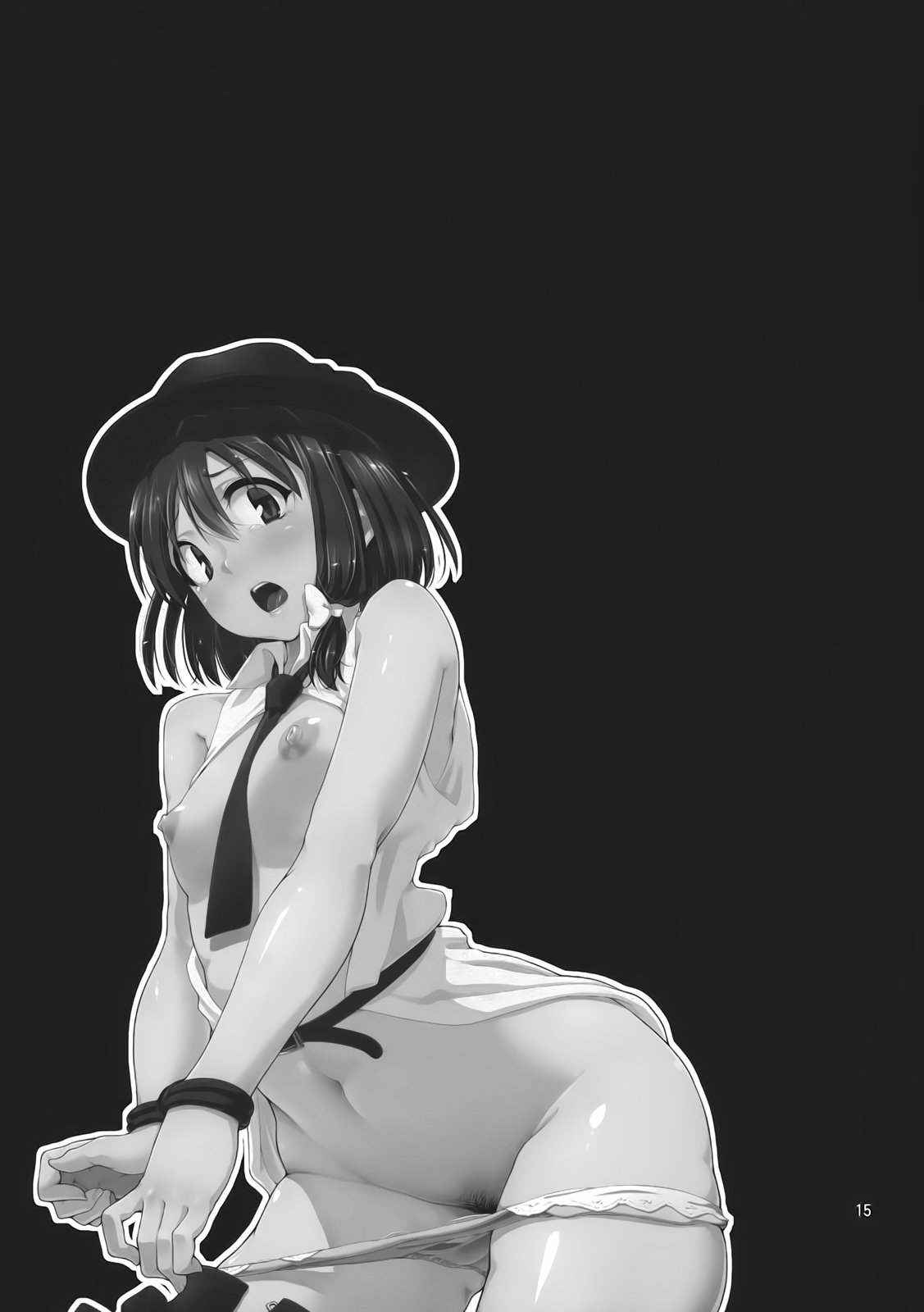 暗闇の中での女の子