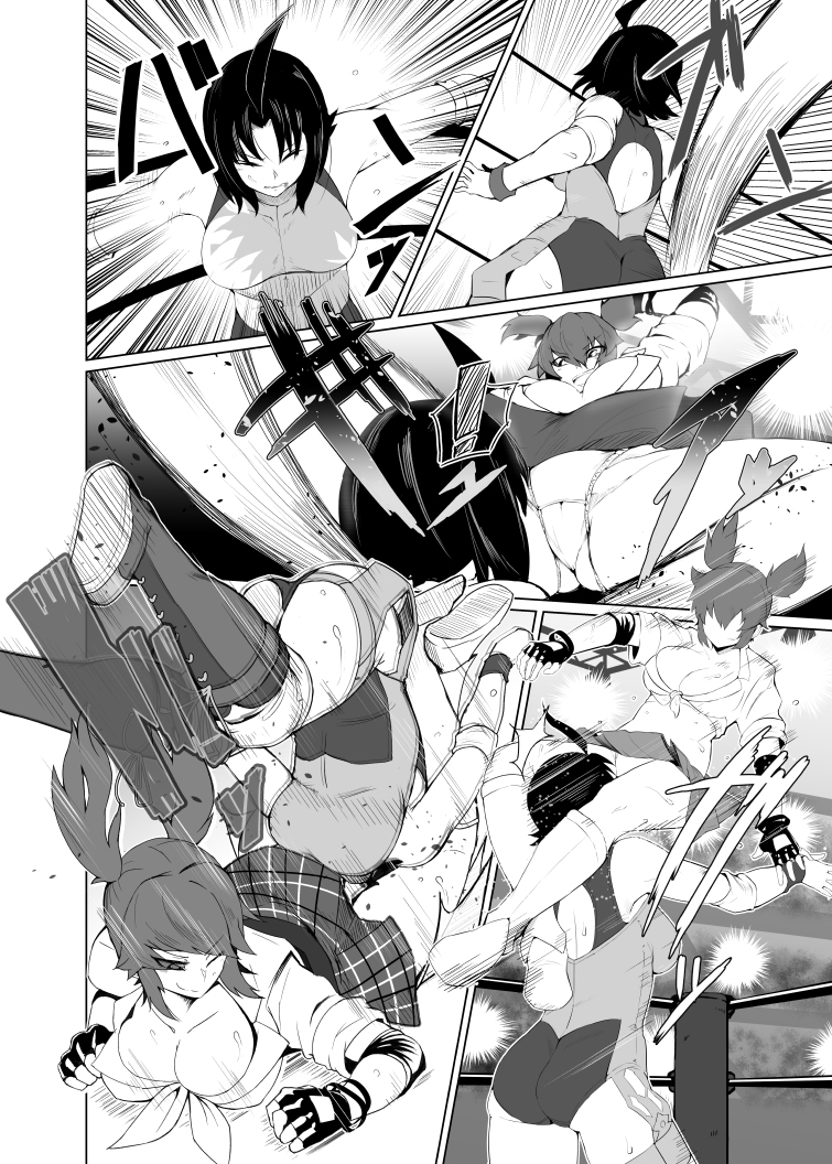 レスリング×バラ