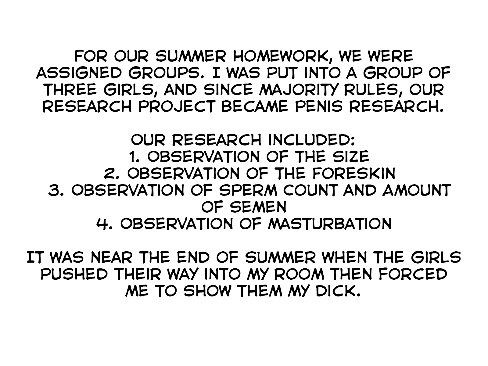 じゅうけんきゅうでおちんちんをしらばられした|私達は私達の独立した研究のために陰茎を調べることにしました