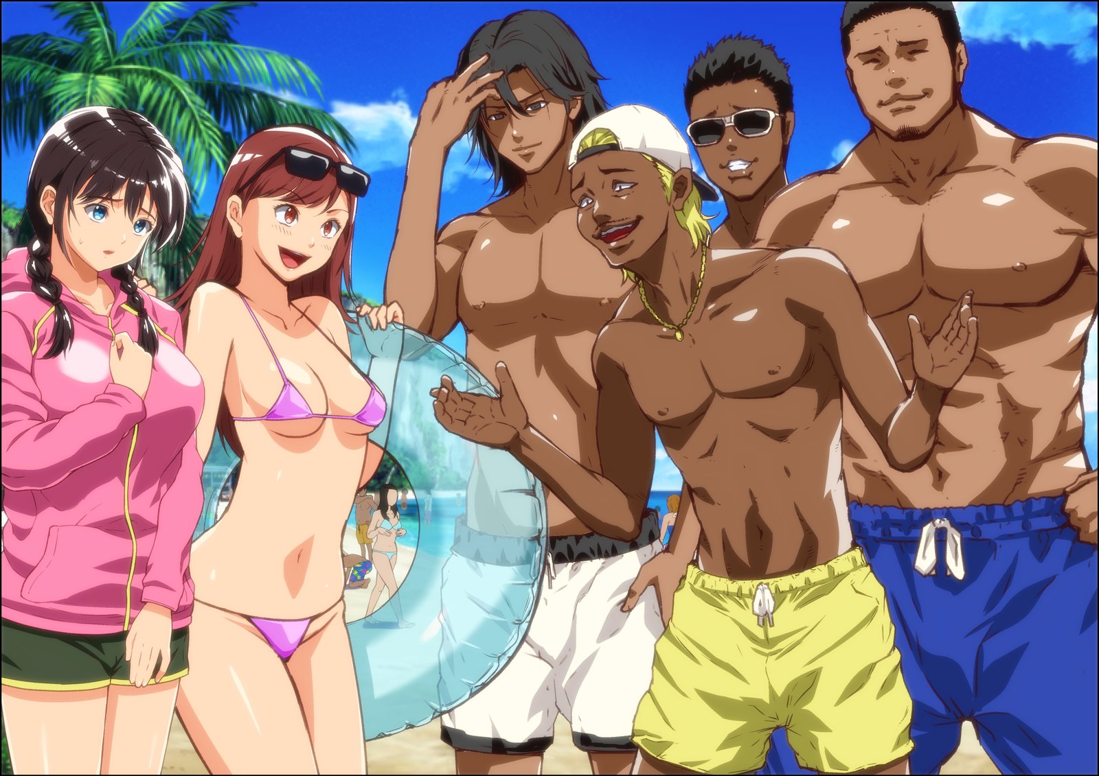 カレシガイルノニグインナナンパオトコタチニモテアソバレチャウオンナノコ