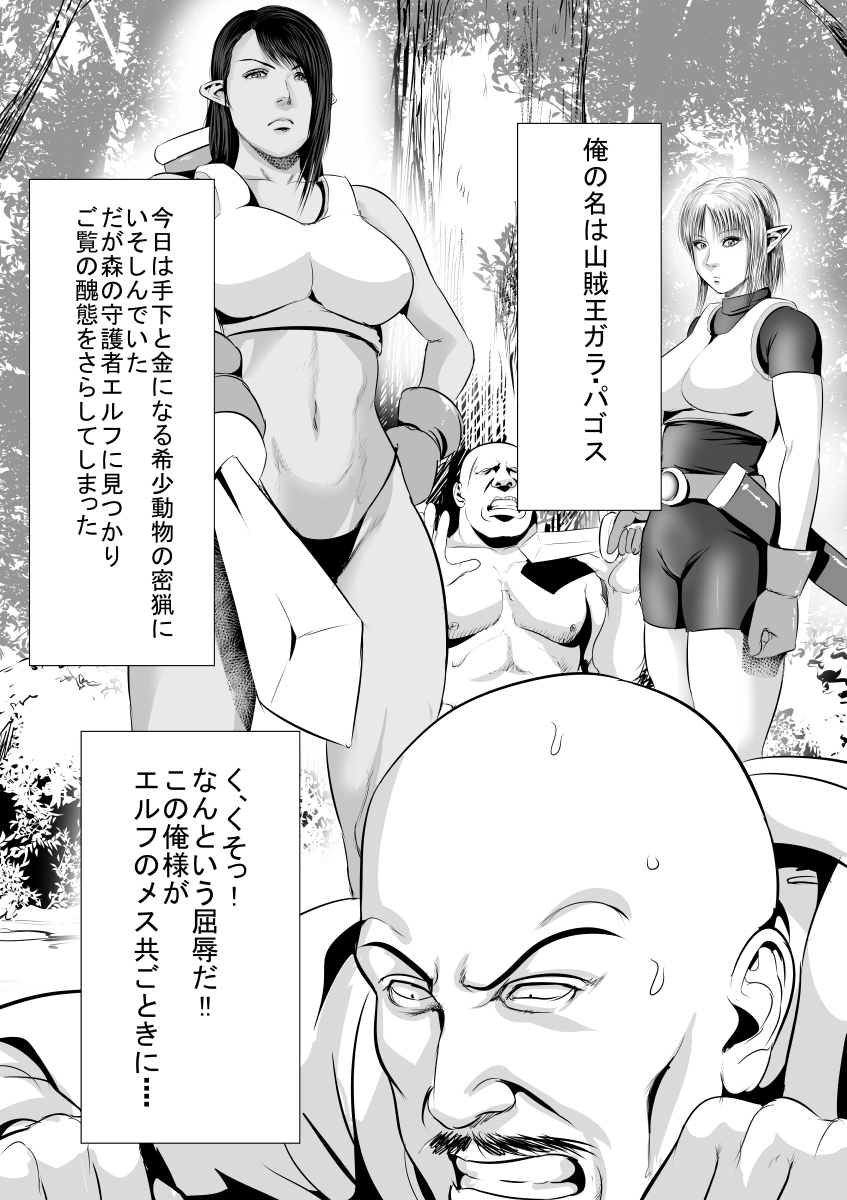三族VSエルフ岸善ペン