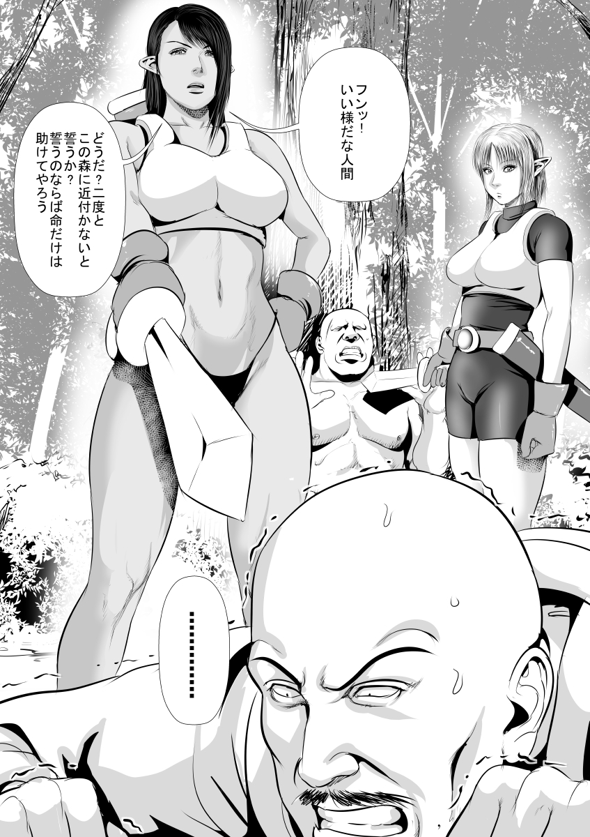 三族VSエルフ岸善ペン