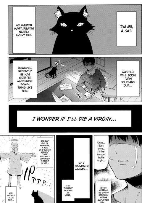 ニンゲンになったねこ|人間になった猫