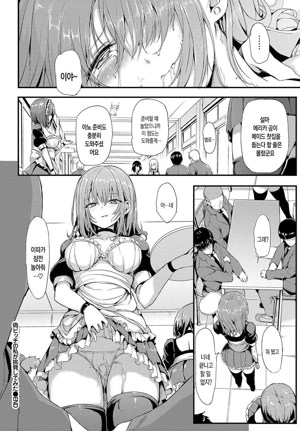 私は偽の雌犬を挑発しようとしました