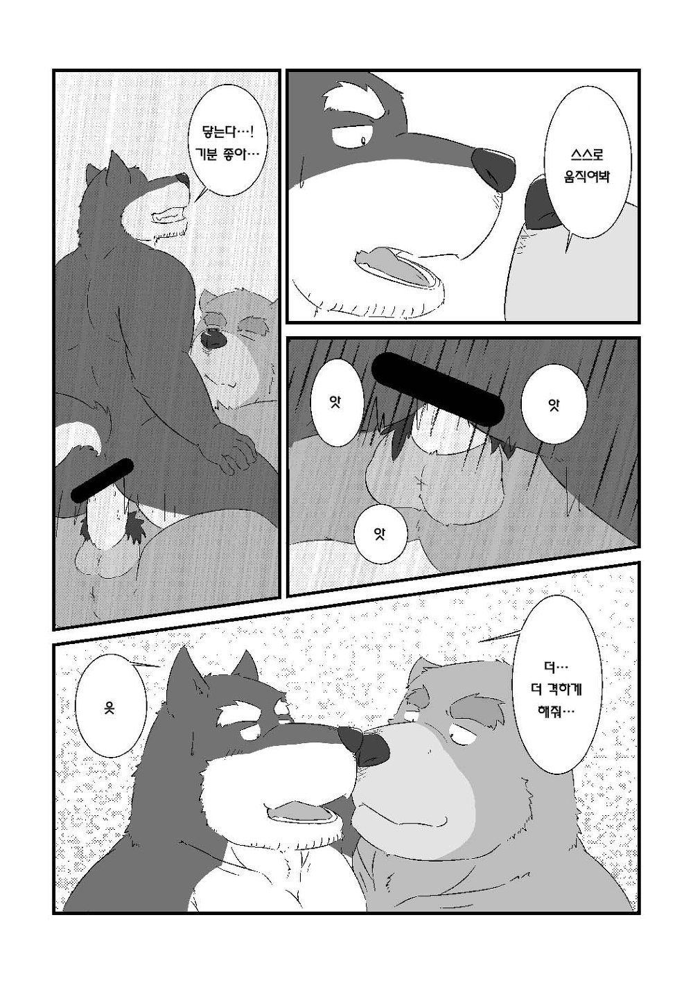 熊と犬がいちゃいちゃするけの本