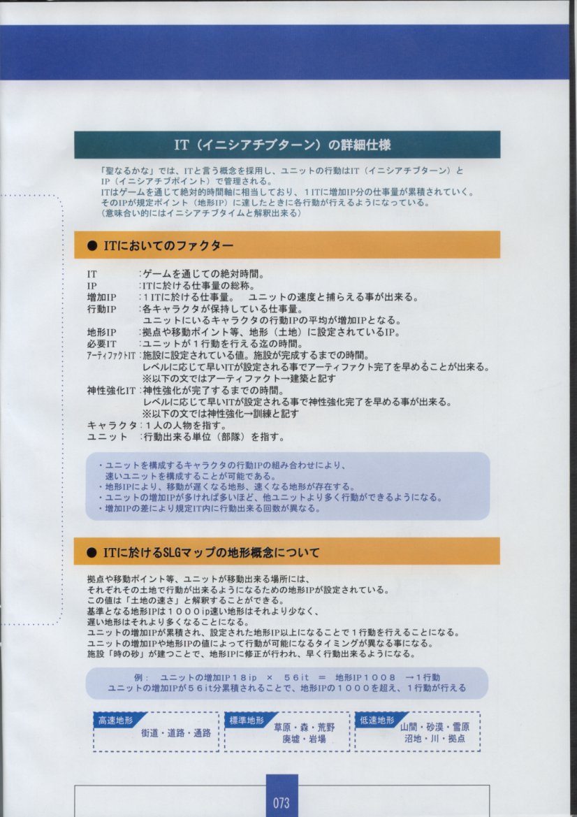 セイナルカナスピリットオブエタニティソード2マテリアルブック