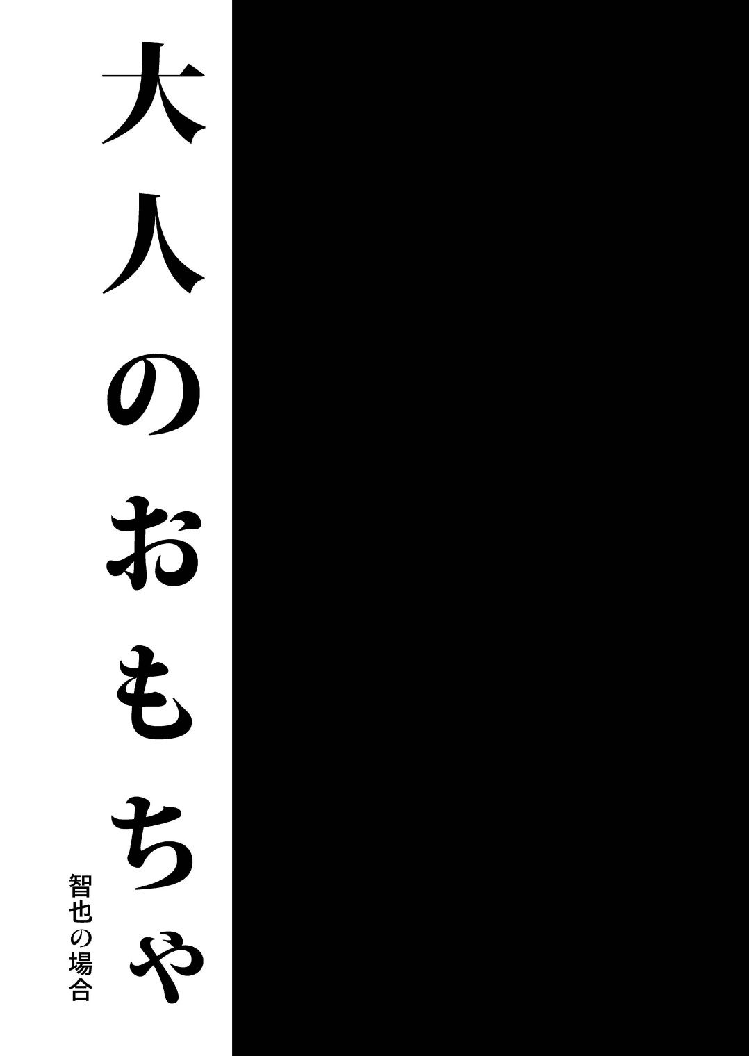 大人のおもちゃ-智也の場合-