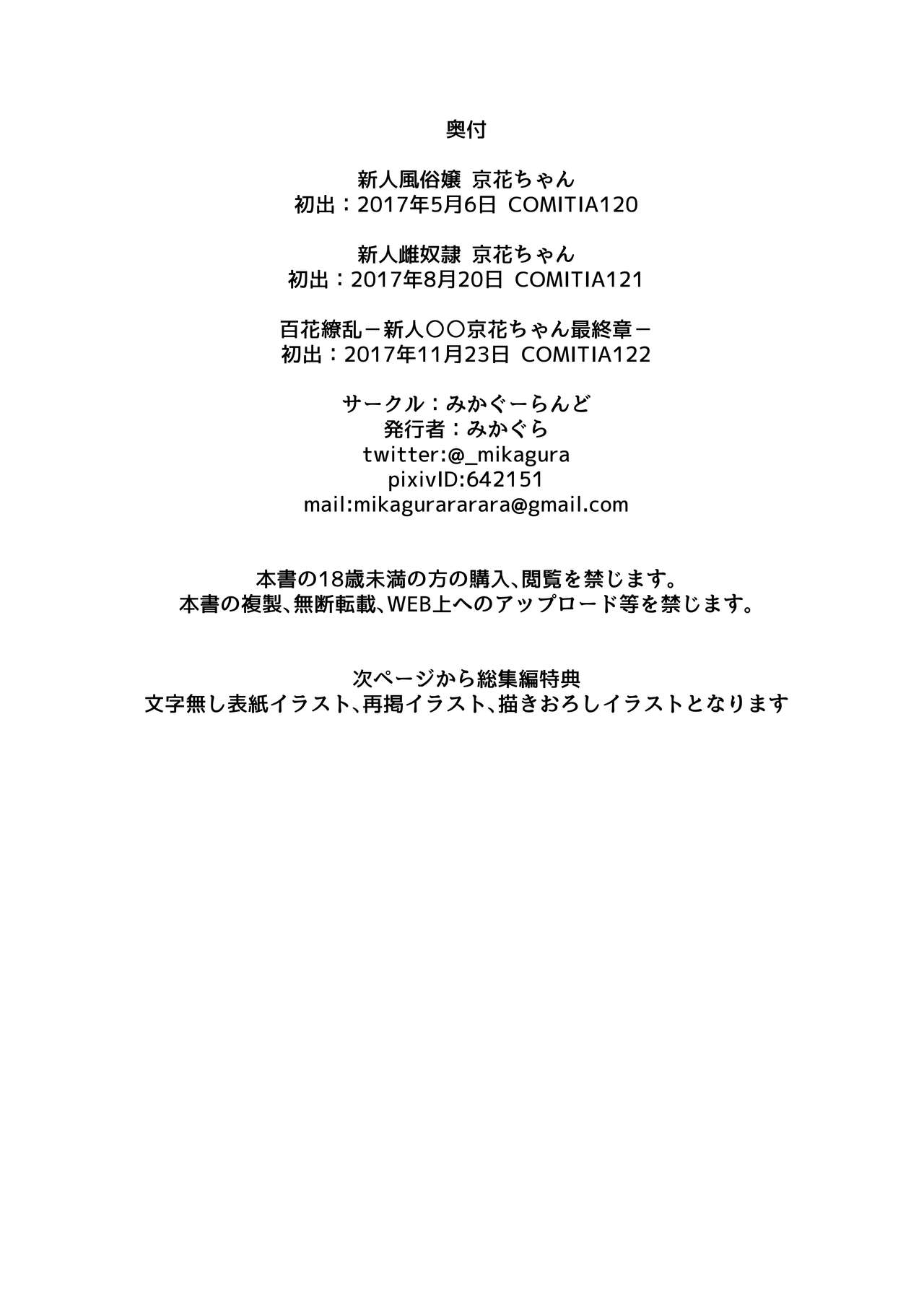 [みかぐーらんど (みかぐら)] 新人○○京花ちゃん総集編