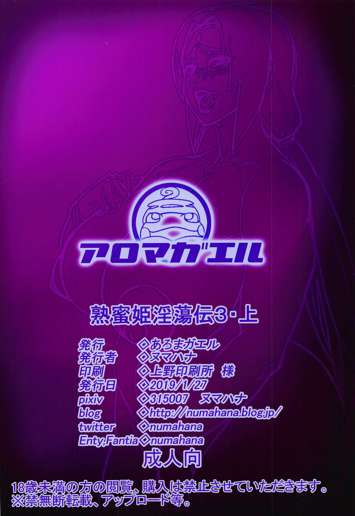 [あろまガエル (ヌマハナ)] 熟蜜姫淫蕩伝3・上 (NARUTO -ナルト-)