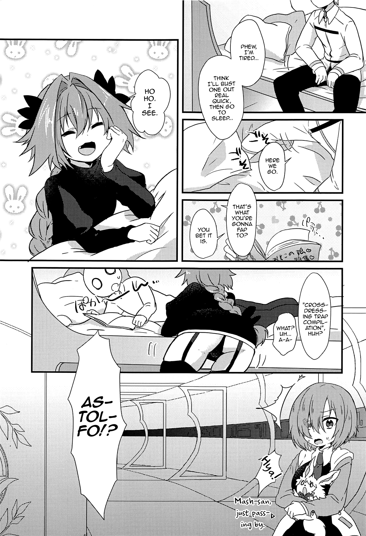 (こみトレ31) [菓子つき (桃子)] アストルフォとHなごっこあそび (Fate/Grand Order) [英訳]
