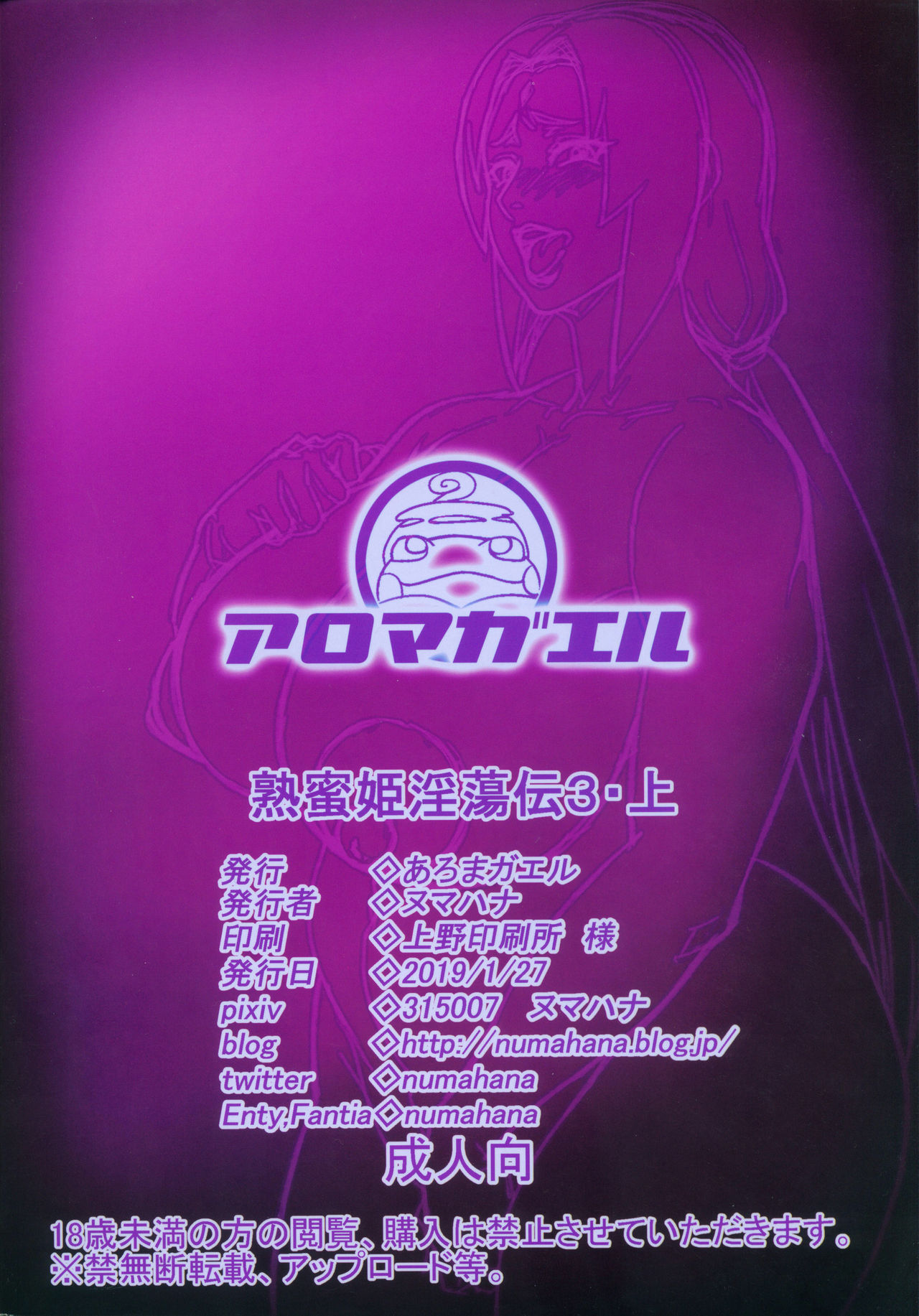 [あろまガエル (ヌマハナ)] 熟蜜姫淫蕩伝3・上 (NARUTO -ナルト-)