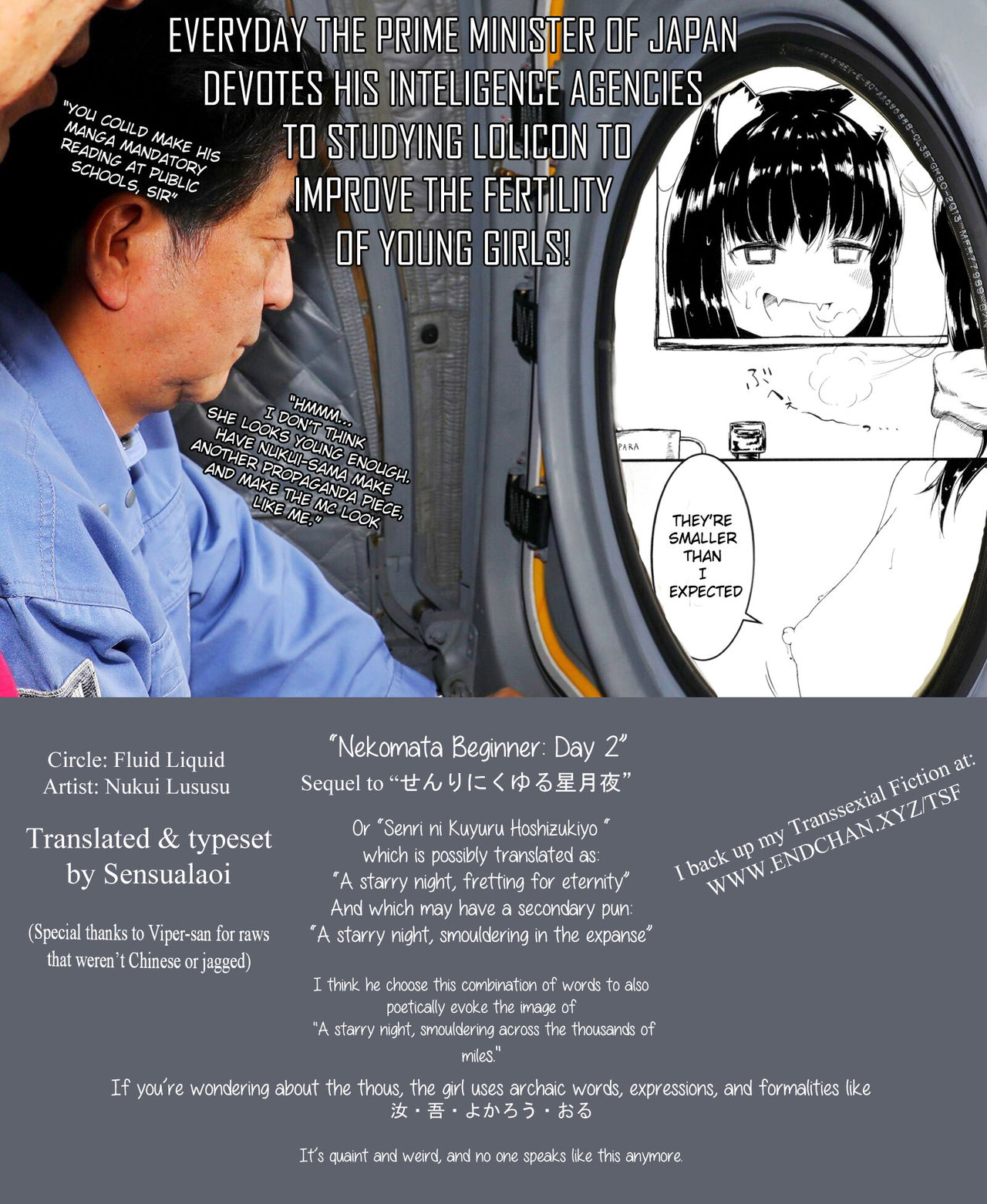 (サンクリ2018 Spring) [ふるいどりきっど (ぬくいるすす)] 猫又ビギナー2日目 [英訳]