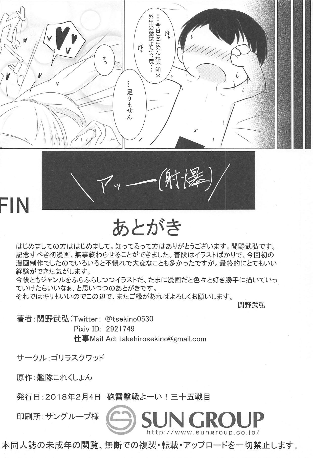 (砲雷撃戦!よーい!三十五戦目) [ゴリラスクワッド (関野武弘)] 不知火だって我慢できない (艦隊これくしょん -艦これ-)