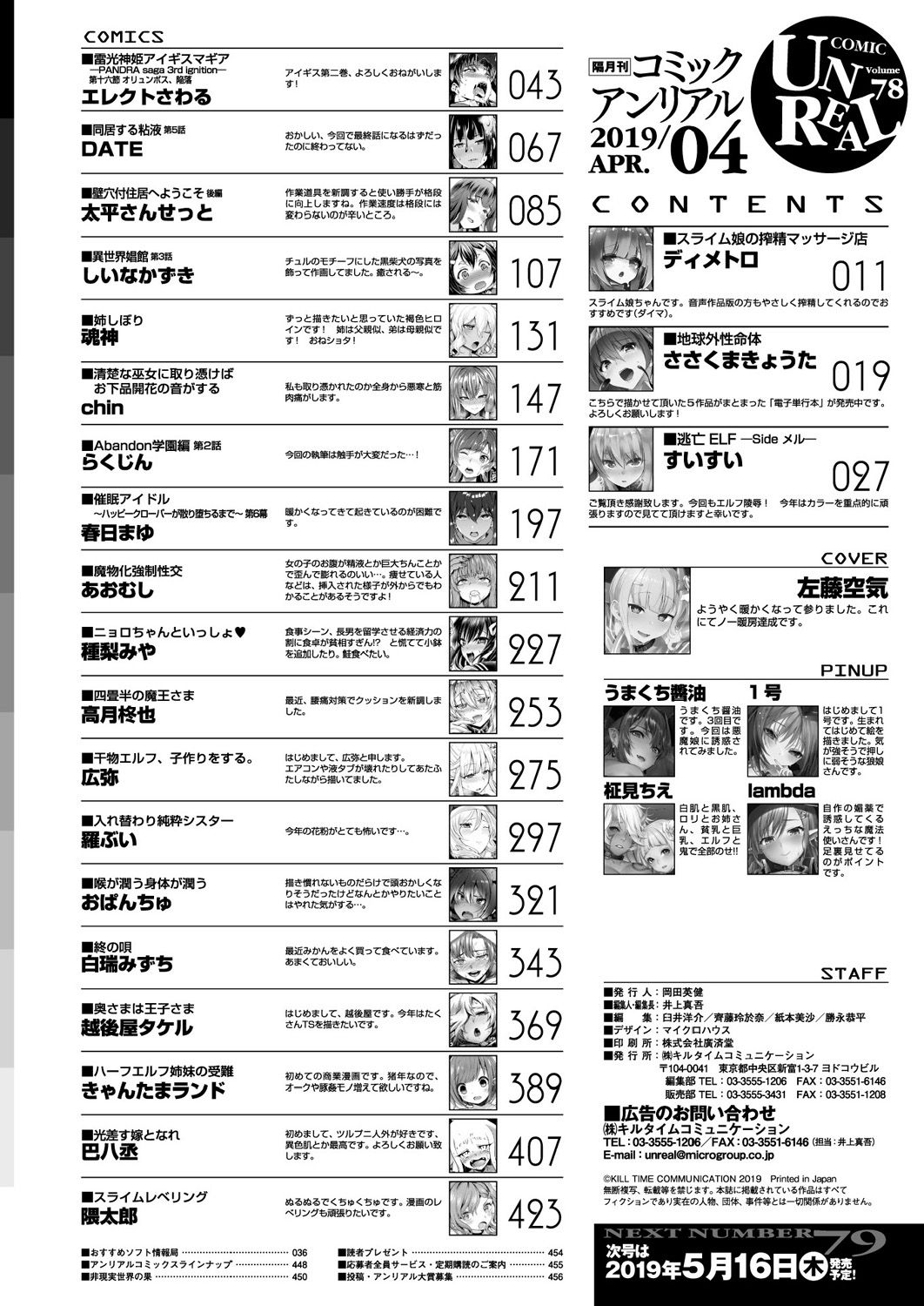 コミックアンリアル 2019年4月号 Vol.78 [DL版]