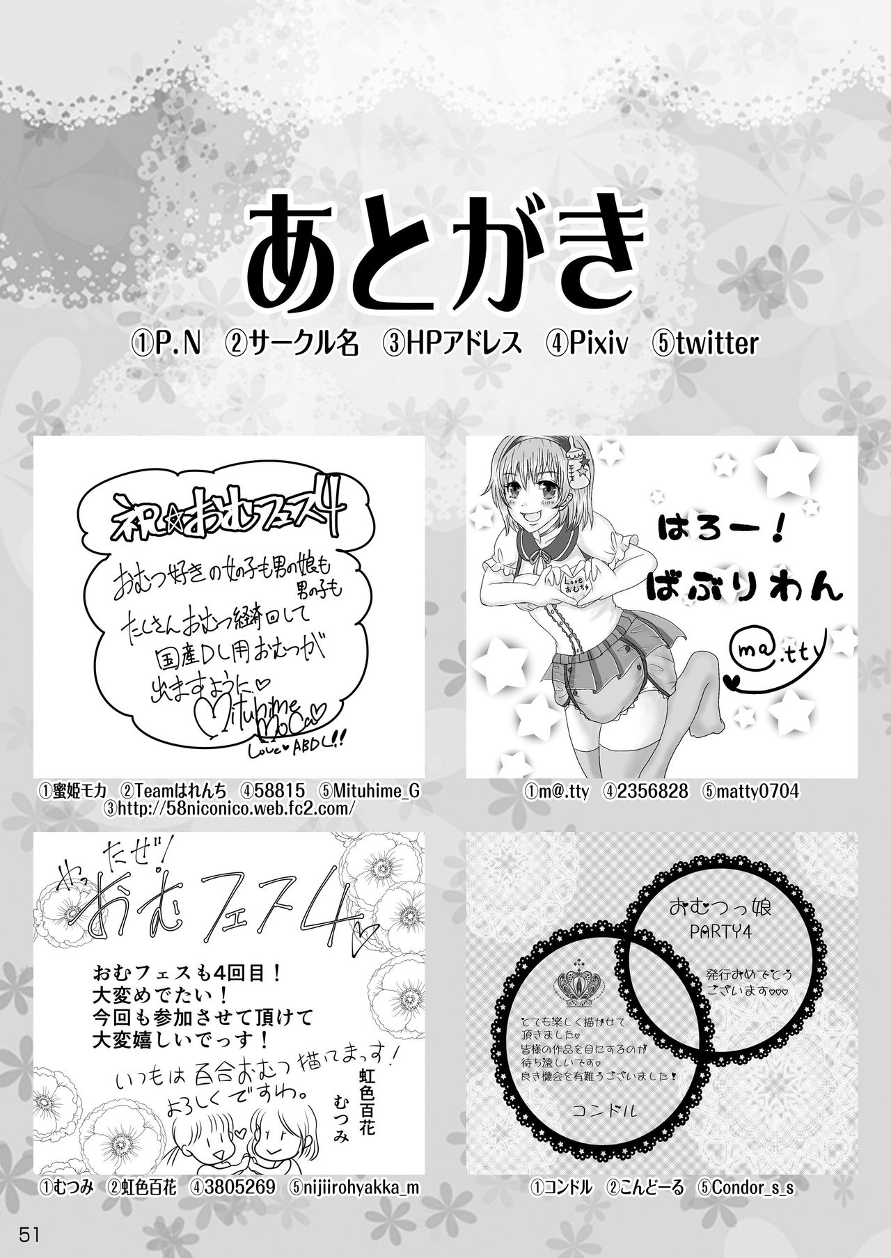 [Sugar Baby (よろず)] おむ☆フェス4開催記念合同誌「おむつっ娘PARTY!4」 [DL版]