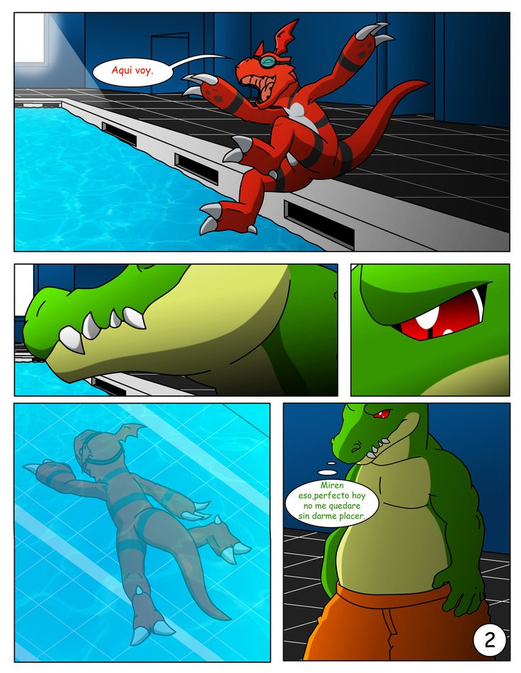 Divirtiéndoseenlapiscina