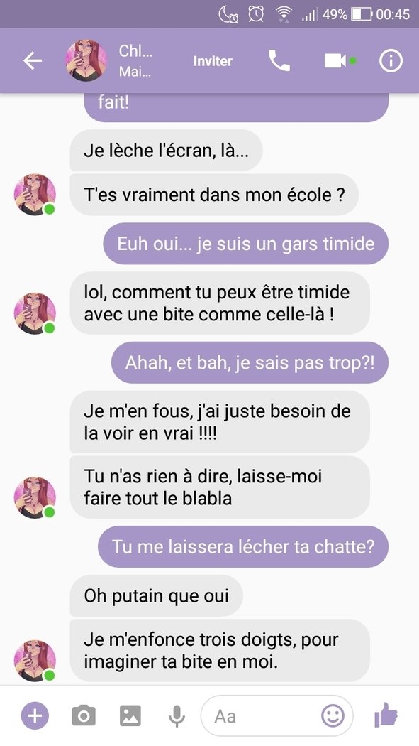 Melkormancin-Chloe、フランス語とチャット