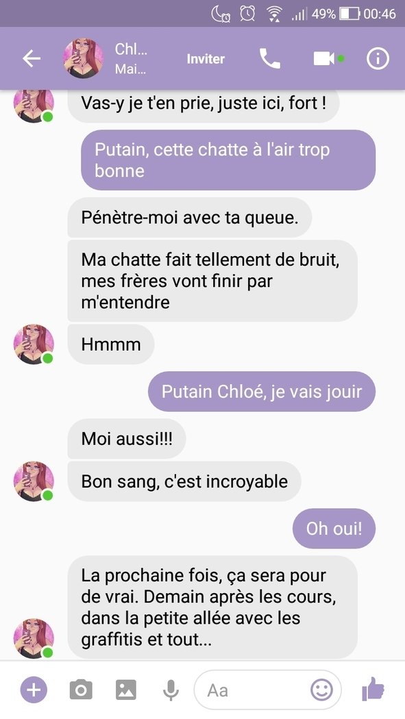 Melkormancin-Chloe、フランス語とチャット