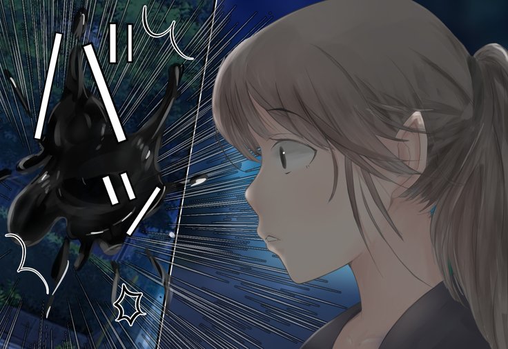 少女がねねきにのとられて..