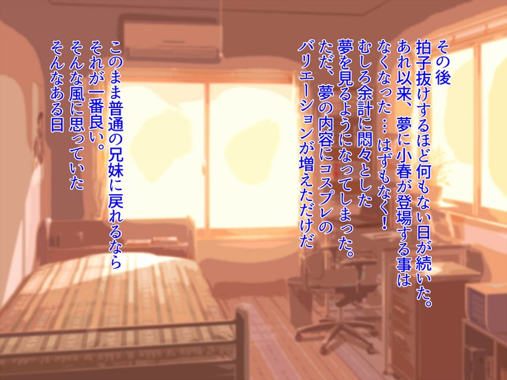 ジミ・デ・キョウニュウ・ナ・イムトはコスプレするから初庄四丁？