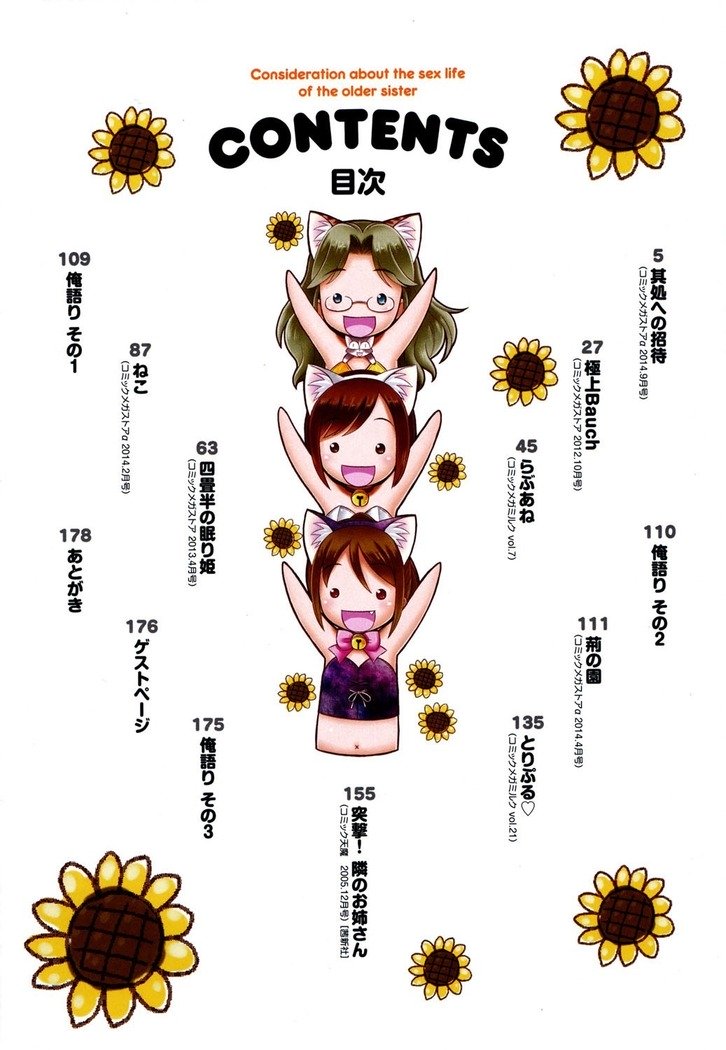 お姉ちゃんの聖星に月いてのこうさつ