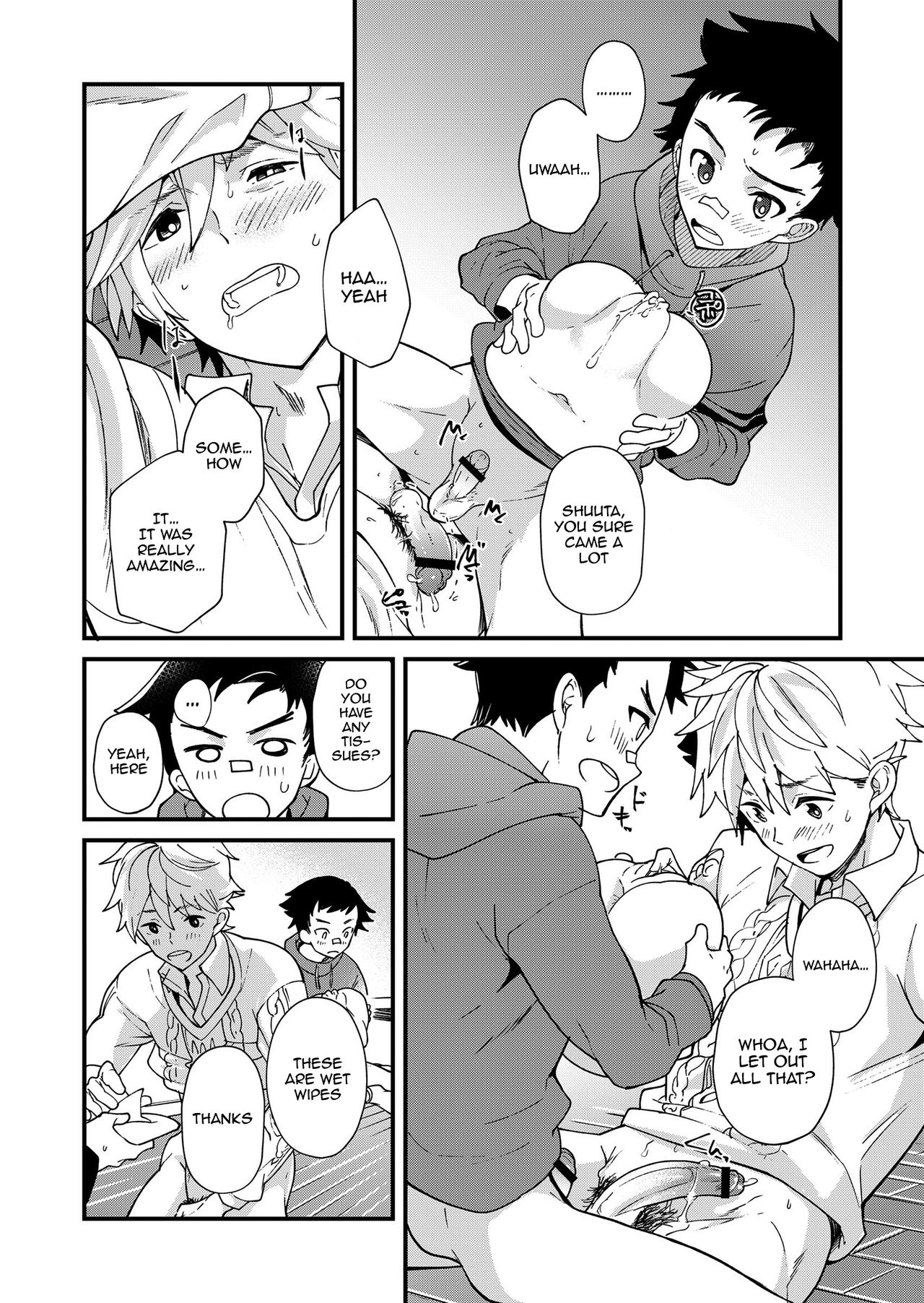 [エイチジジョウ (たかみや)] えむけん２男子四人ワリカンえっち！ [英訳] [DL版]