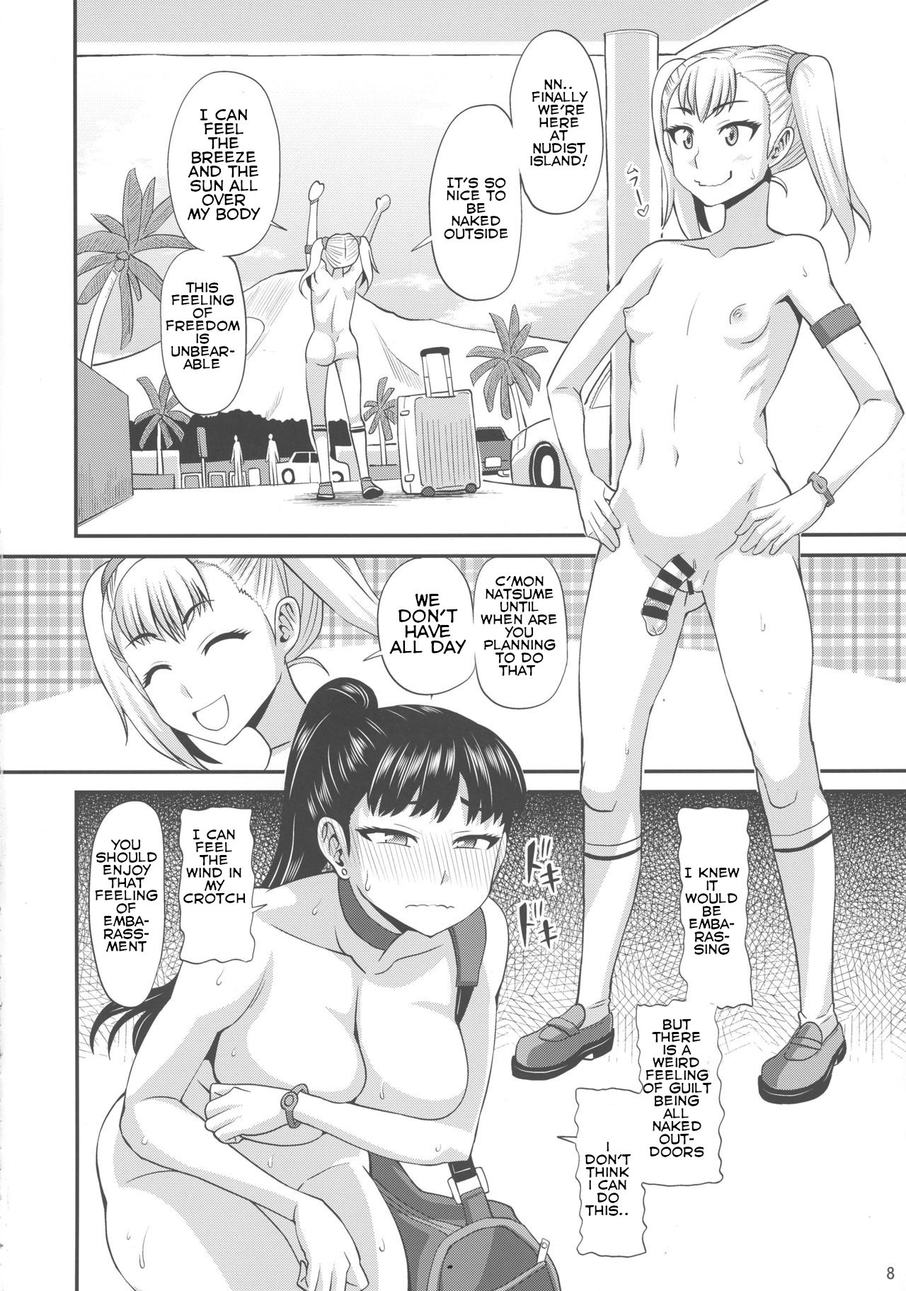 (ふたけっと13) [ふたなるん (紅ゆーじ)] ふたなりヌーディストバカンス [英訳]