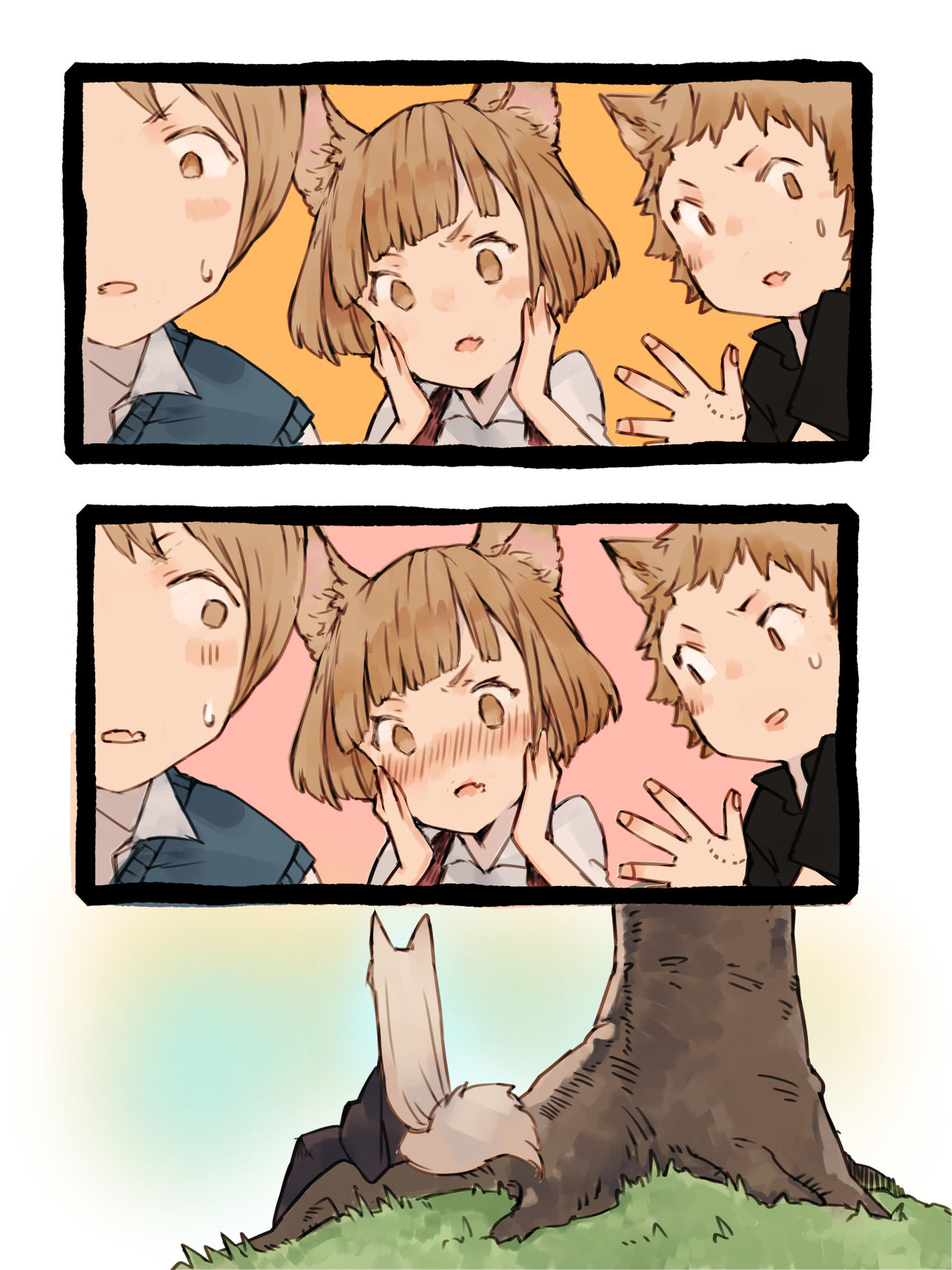 [けもみん之助] キィとハク