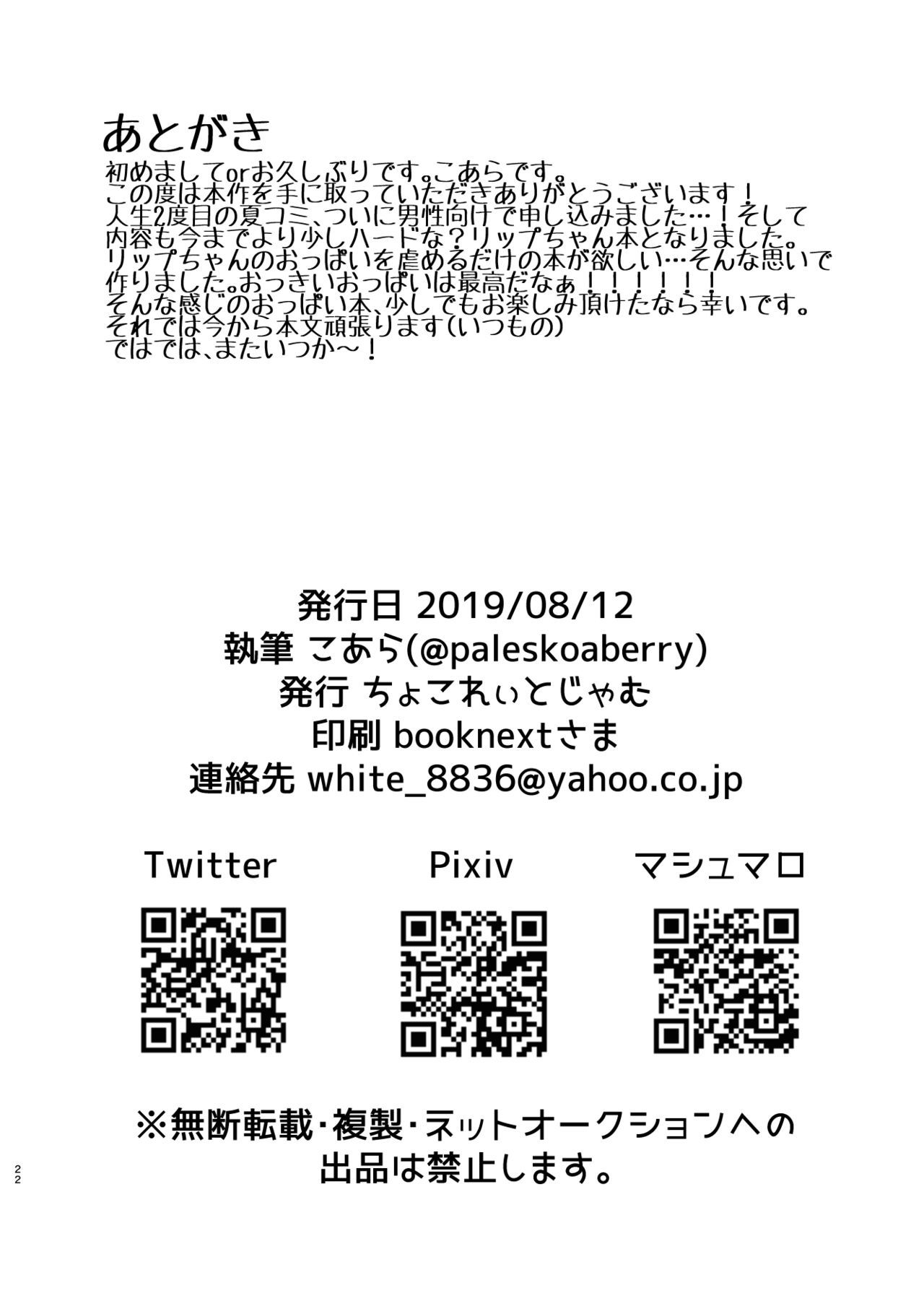 リップのオッパイにオシオキです