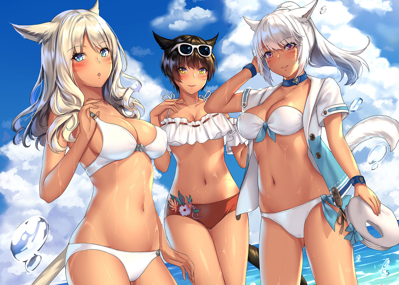 [らいおんおいる (或真じき)] みこってみずぎぼん!!2 (ファイナルファンタジーXIV) [DL版]