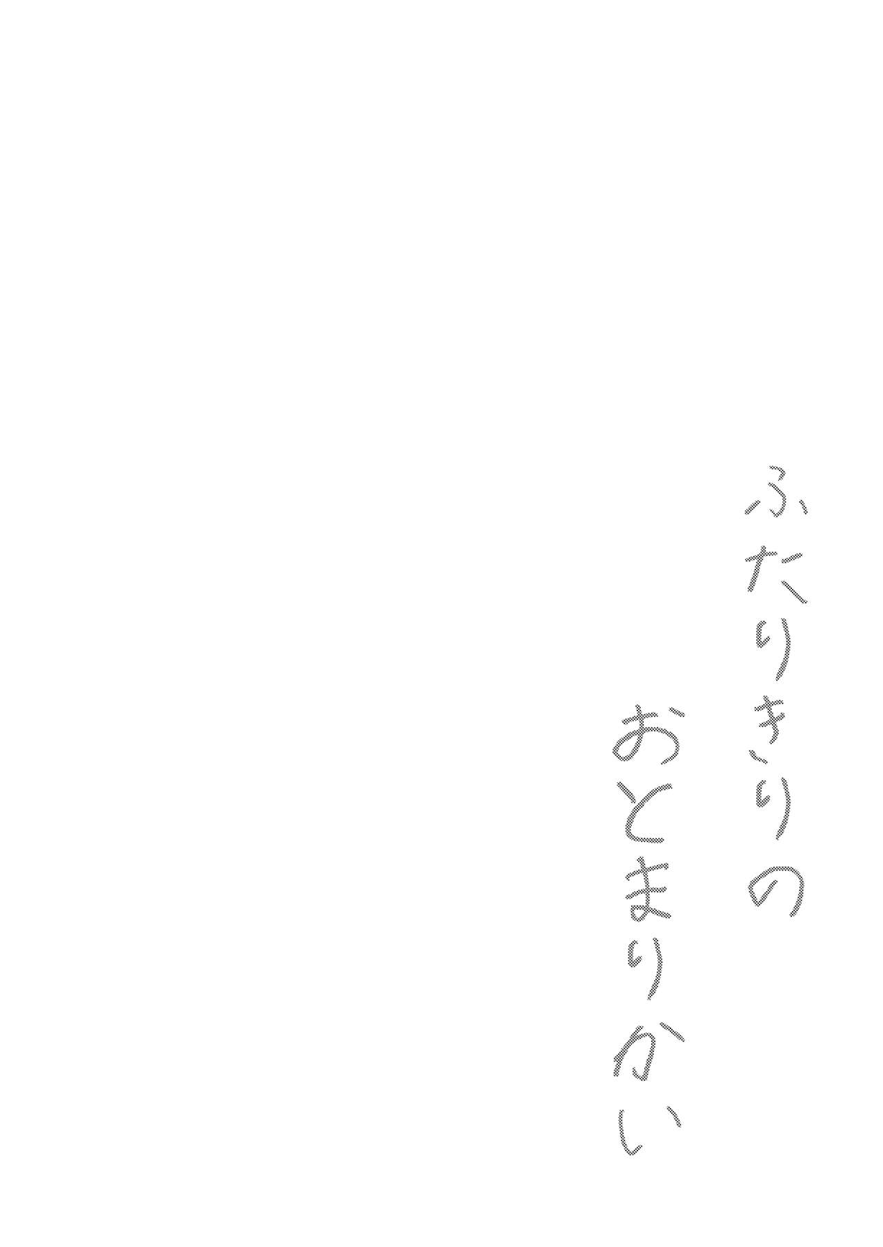 [いつもまいにち (タレ眉ぞう)] ふたりきりのおとまりかい [英訳] [DL版]