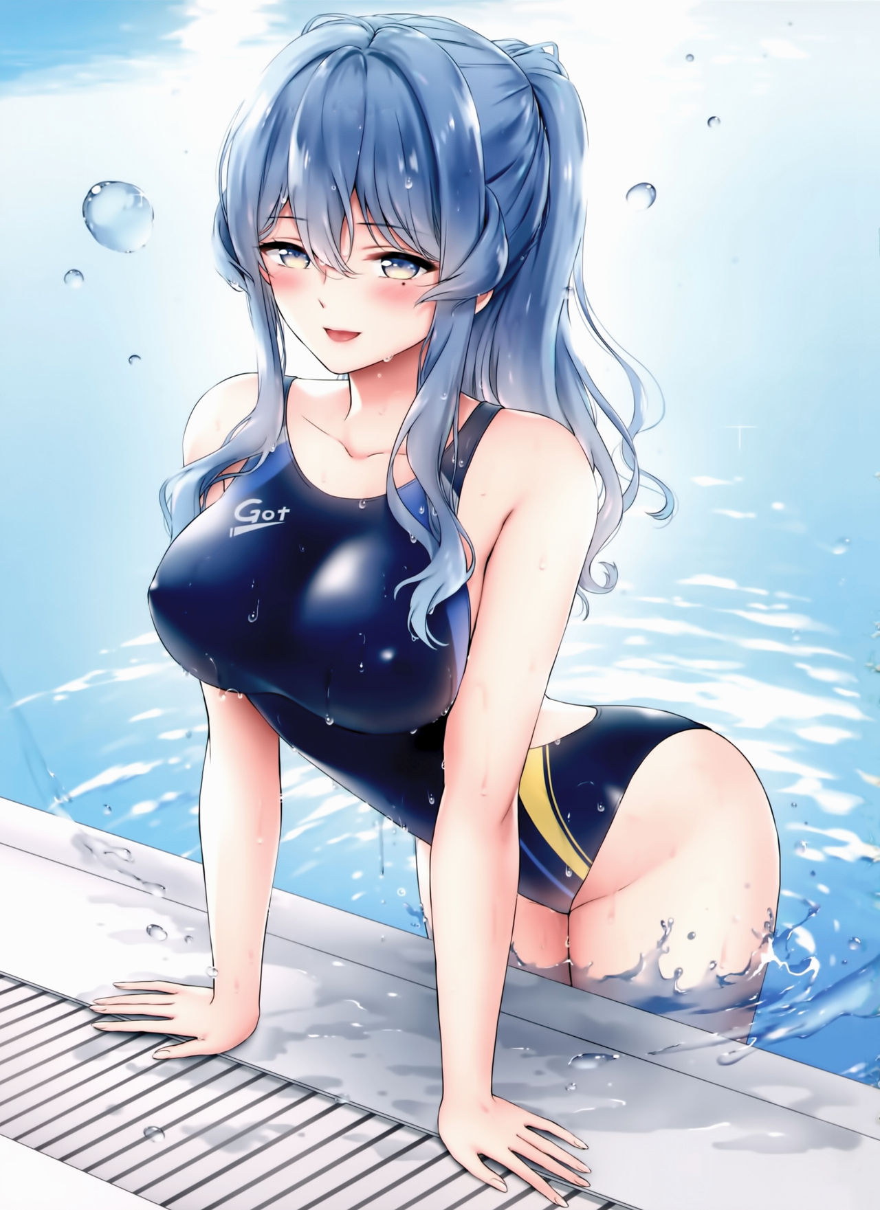 (C97) [七色のねりぶくろ (七色風香)] ゴトちゃんとプールサイドで (艦隊これくしょん -艦これ-)
