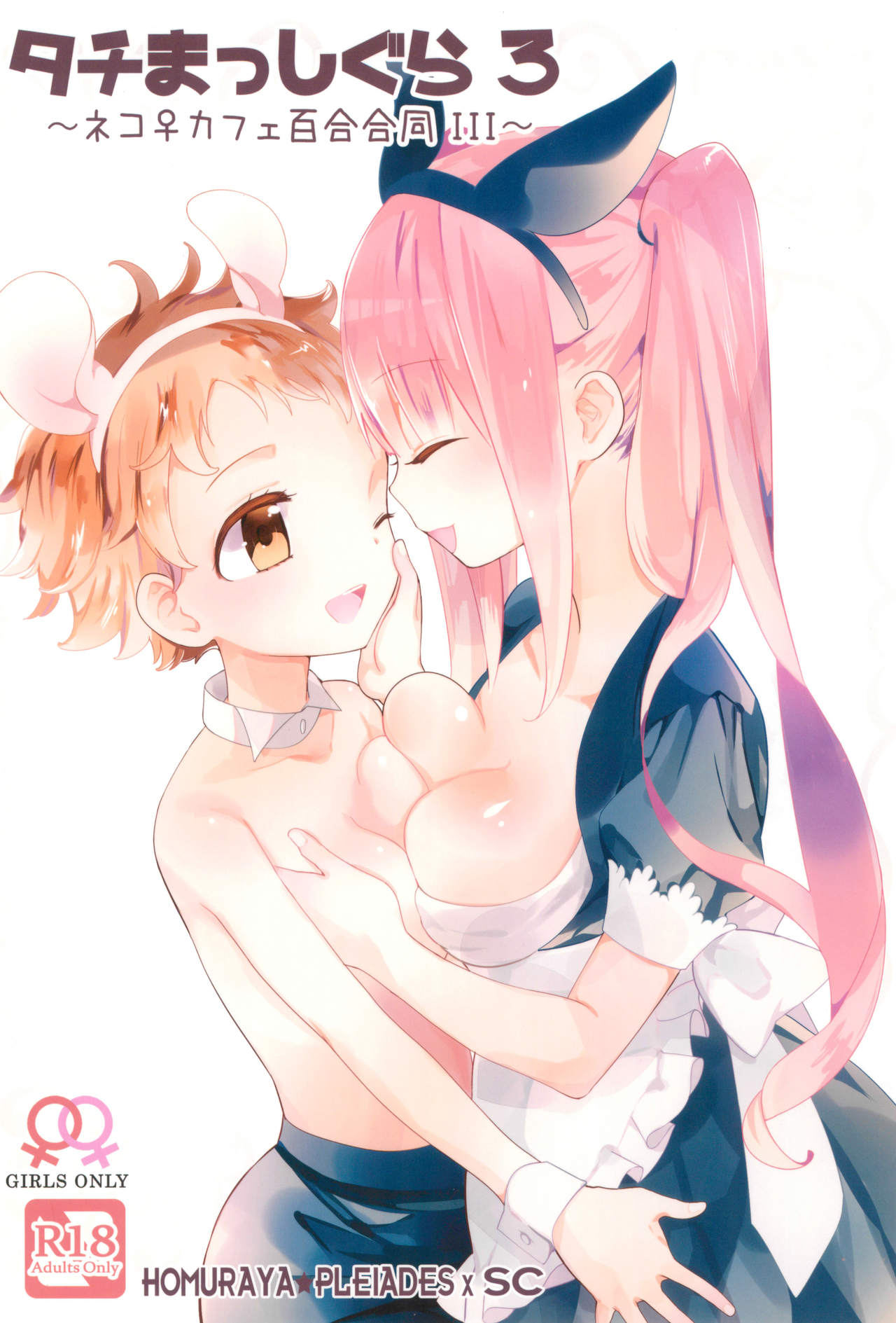 (コミティア128) [ほむら屋★プレアデス、SC (焔すばる、牛乳リンダ)] タチまっしぐら 3 ～ネコ♀カフェ百合合同 III～[中国翻訳]