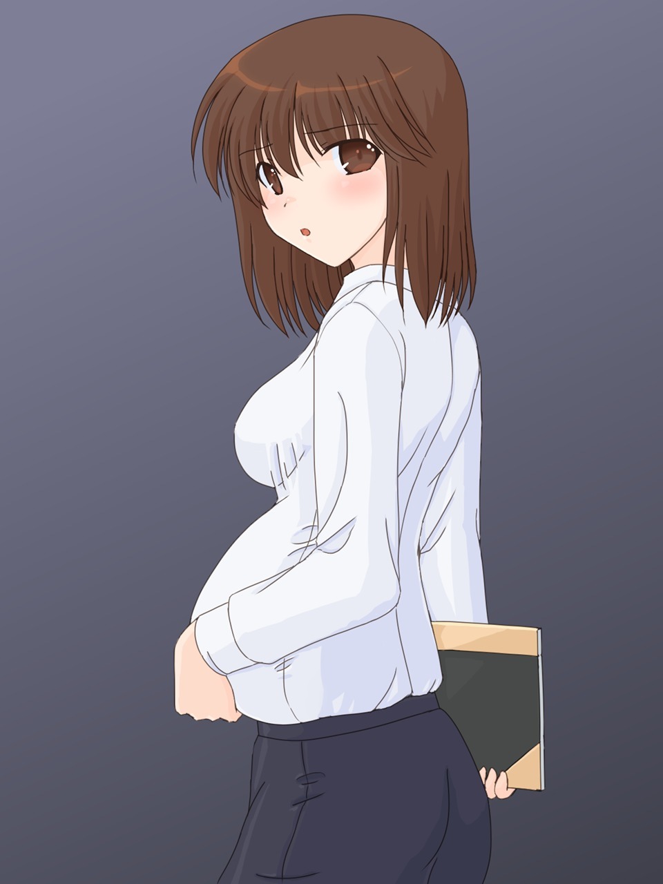 新人の先生にふでおろしをおねがいしてたた。