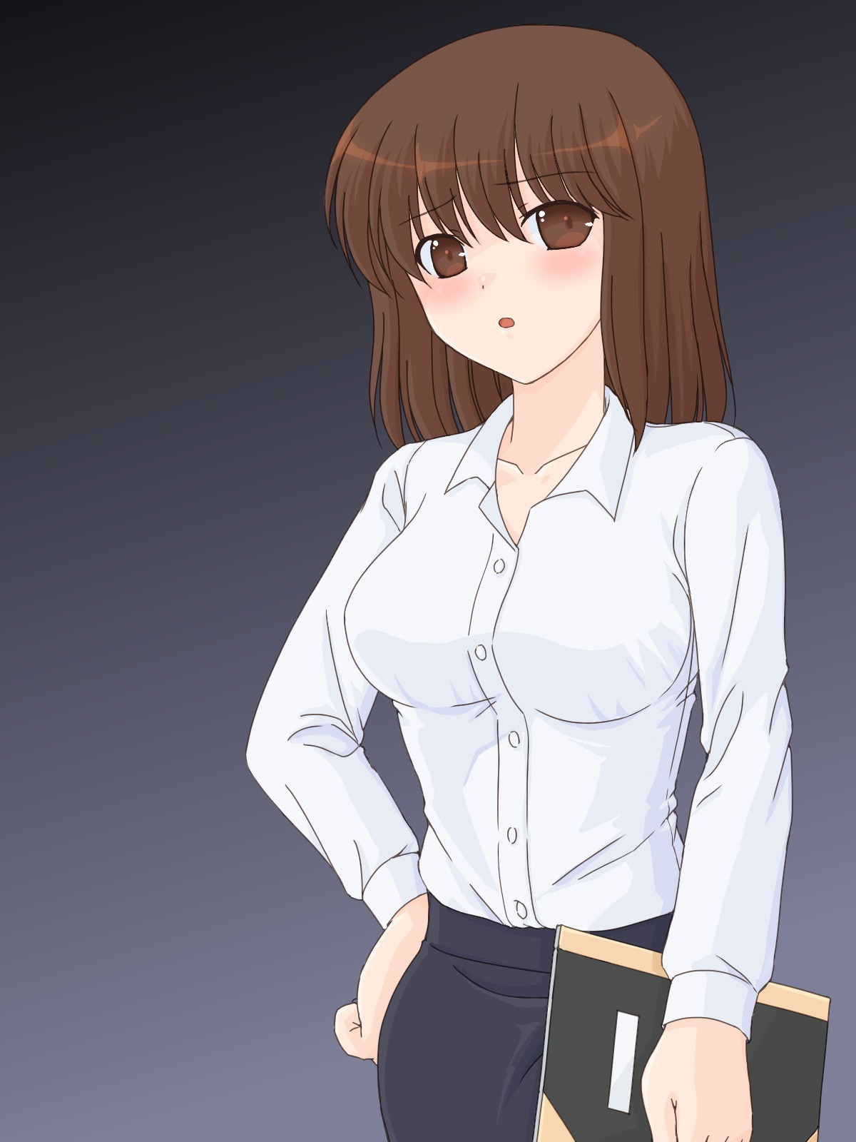 新人の先生にふでおろしをおねがいしてたた。