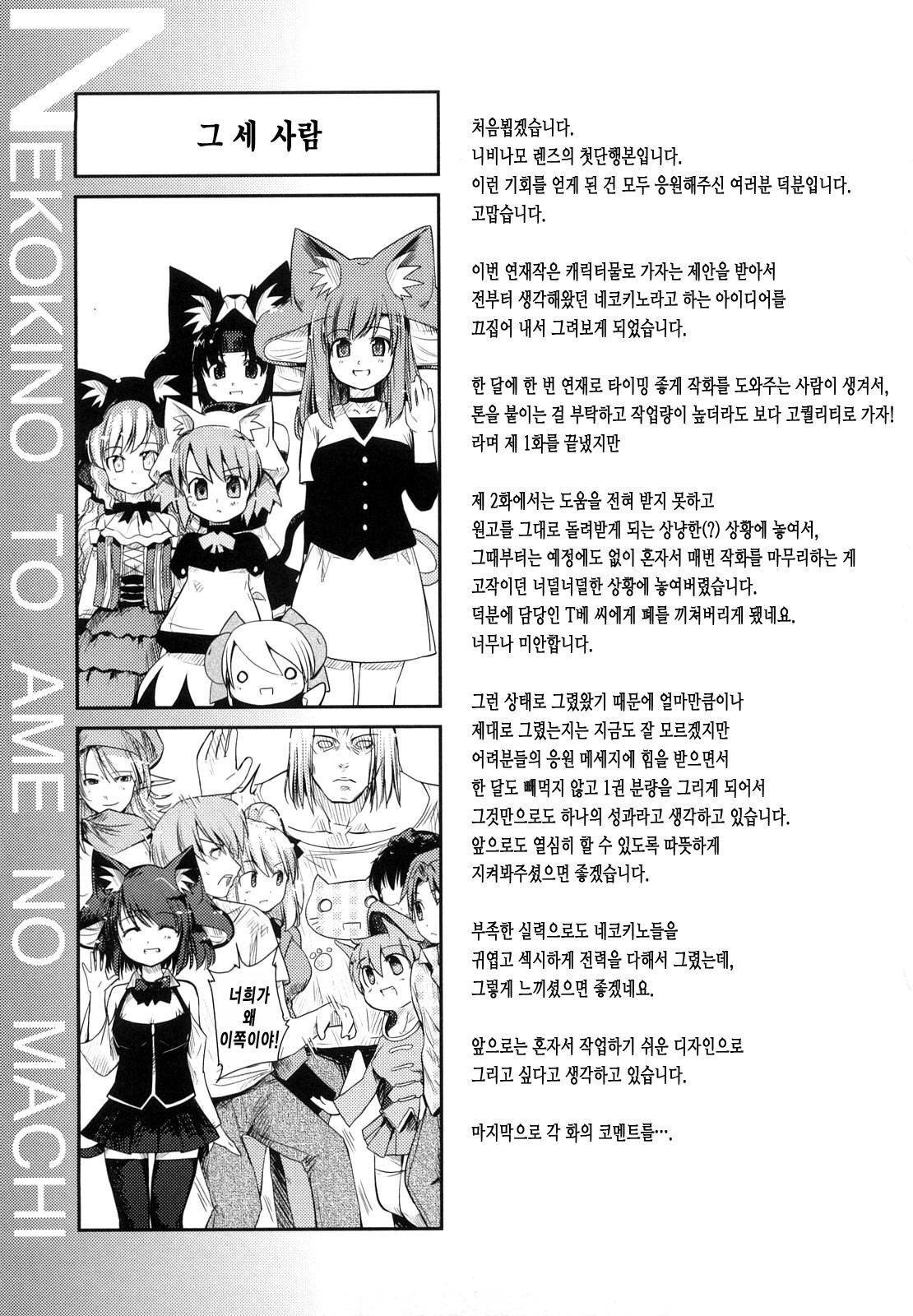 ねこきのと雨の町