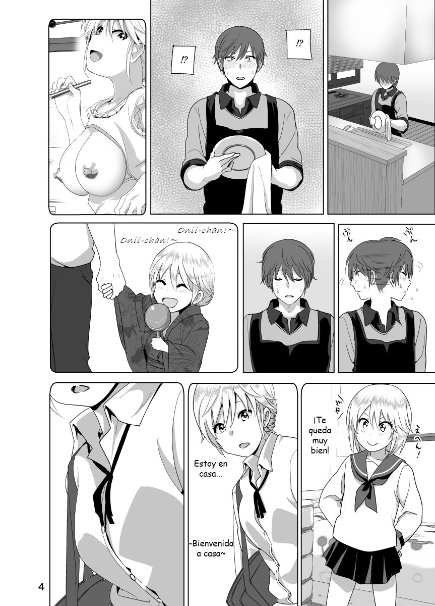 いもうとおっパイがまるだしだったはなし1