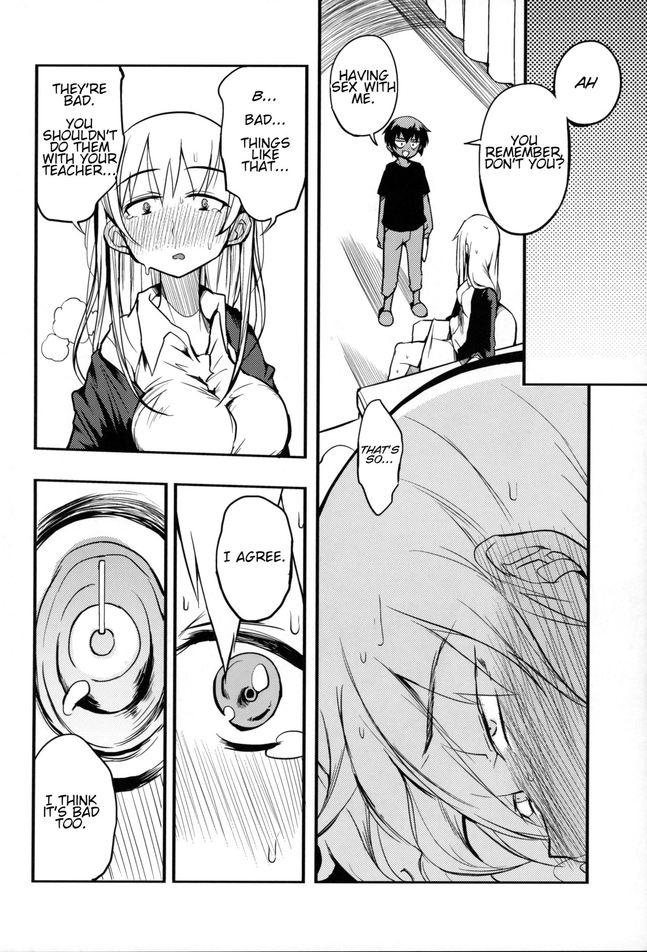 (コミティア128) [Naitou2 (F4U)] 即オチ先生催眠コメンタリー♥ [英訳]