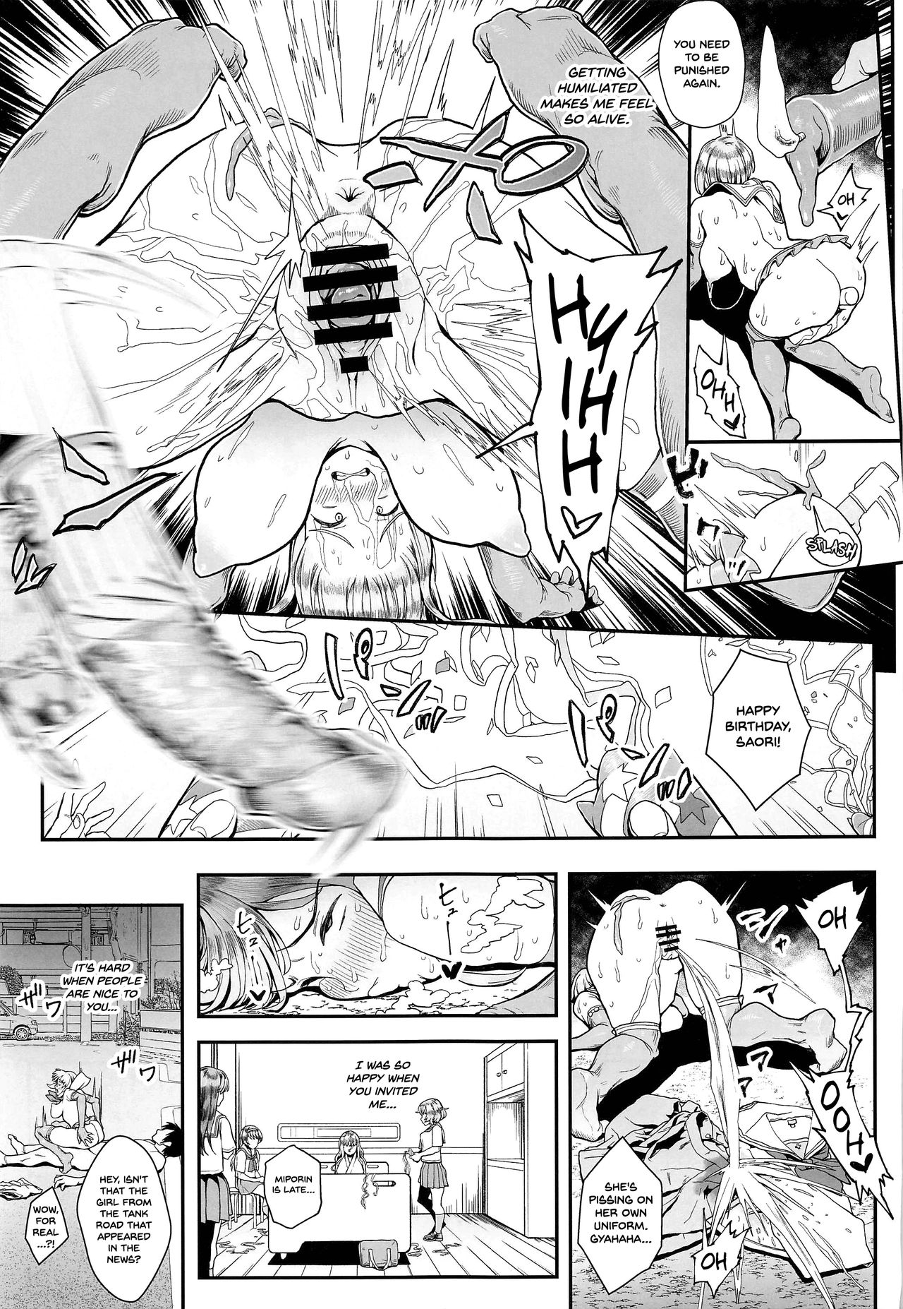 [からあげ市場 (あぶり)] 気分転姦 (ガールズ&パンツァー) [英訳]