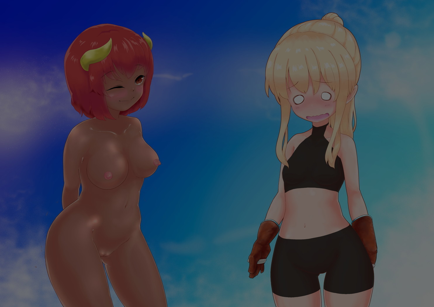 サキュバスさんにはやされておとされちゃう！