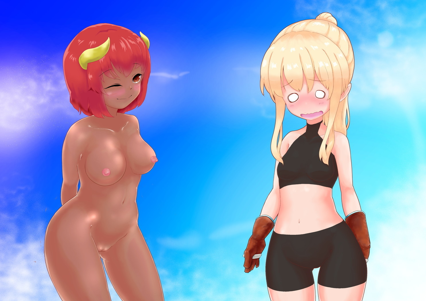 サキュバスさんにはやされておとされちゃう！