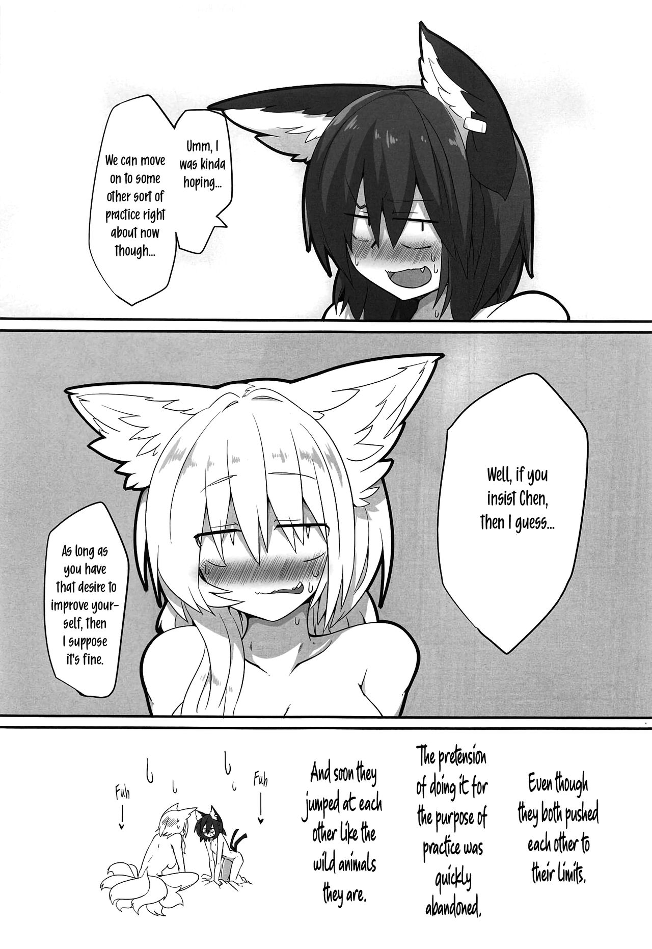 (C95) [RTD (みずが)] れんしゅうするねこ (東方Project) [英訳]