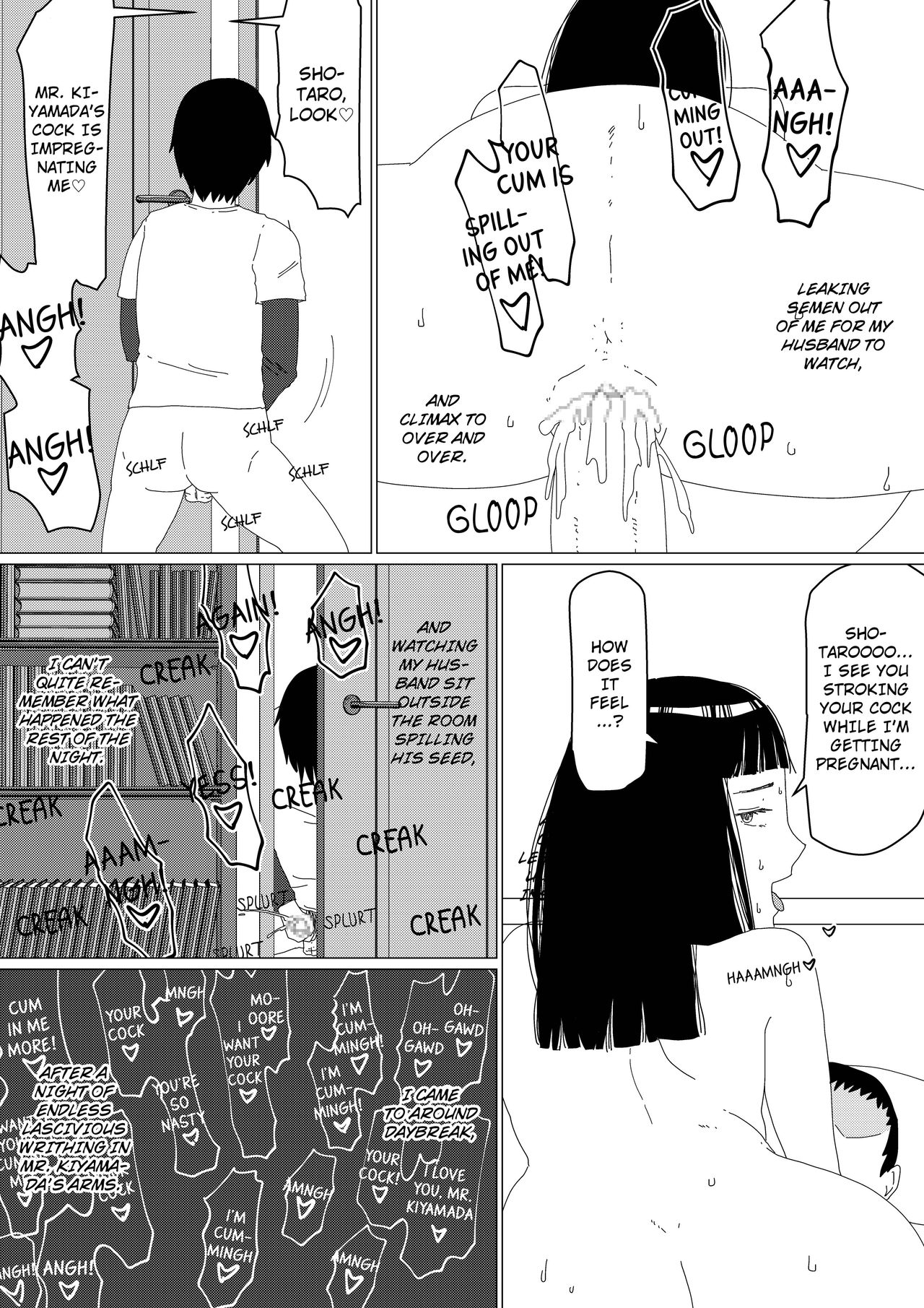 [地獄のにゃんこ] ちえりさんは負けられない！2 -夫公認マンション共有寝取らせ便器妻・前編- [英語]