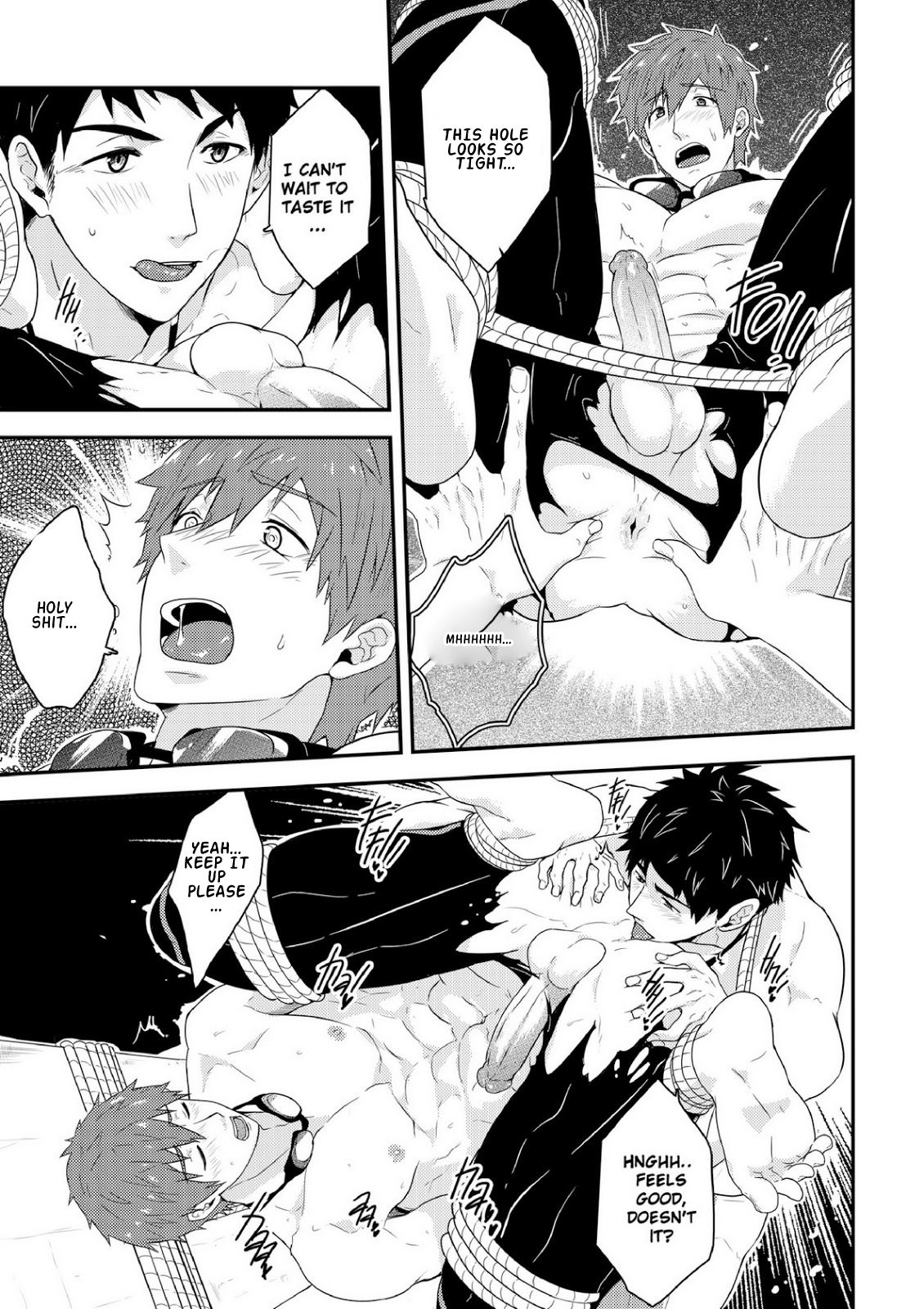 [Black Monkey (Mazjojo、Zamius)] シンクロナイズ (Free!) [英訳] [無修正]