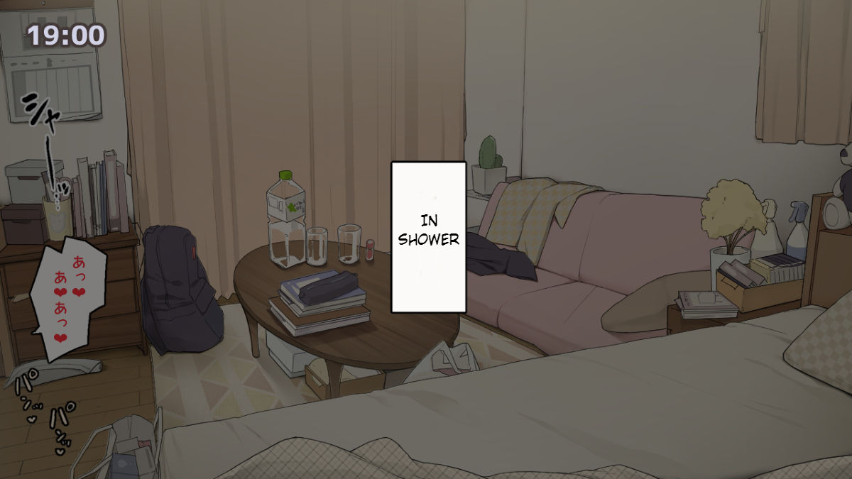 [わかまつ] 一人暮らしの女子大生のお部屋、友達と一日集中して勉強会しようと決めた日 [英訳]