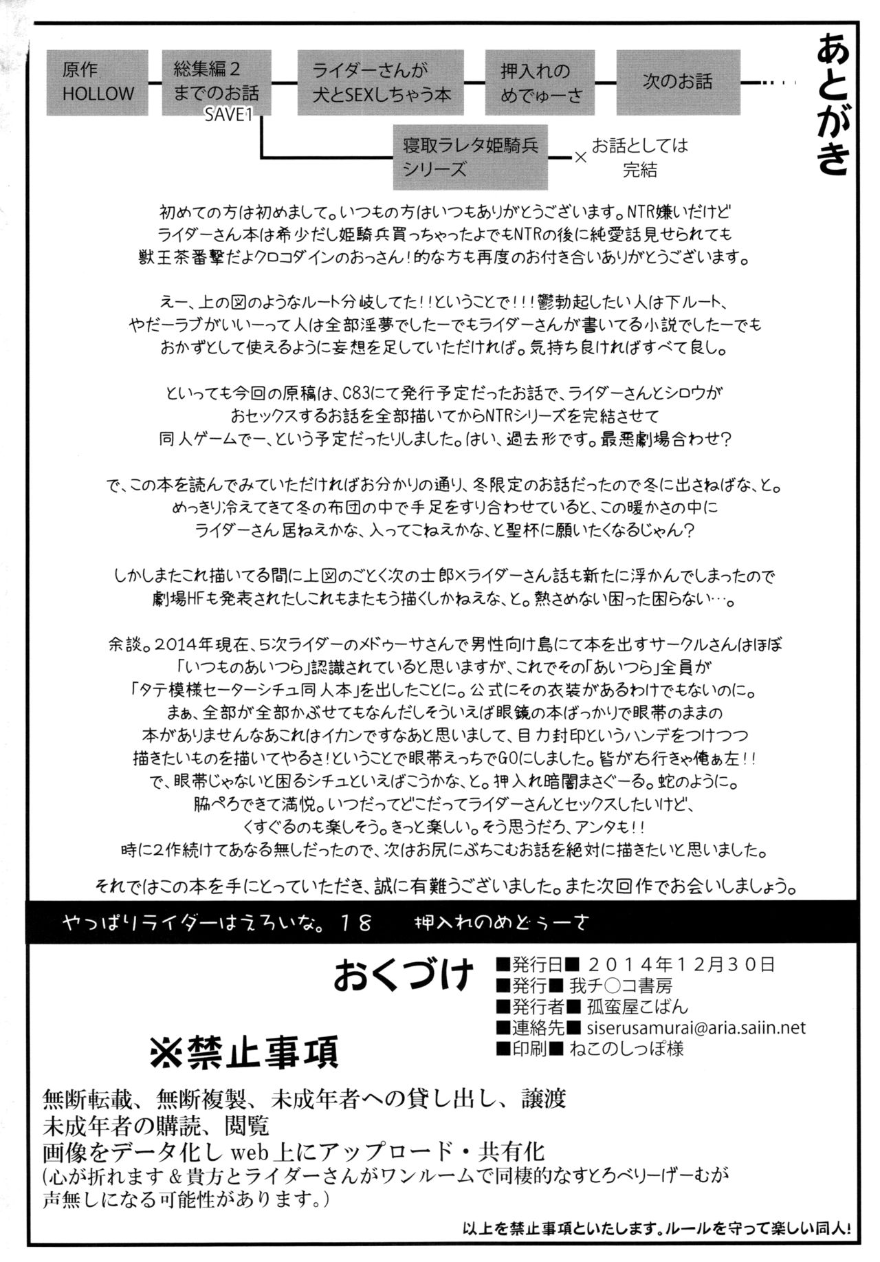 (C87) [我チ○コ書房 (孤蛮屋こばん)] 押入れのめでゅーさ (Fate/stay night) [中国翻訳]