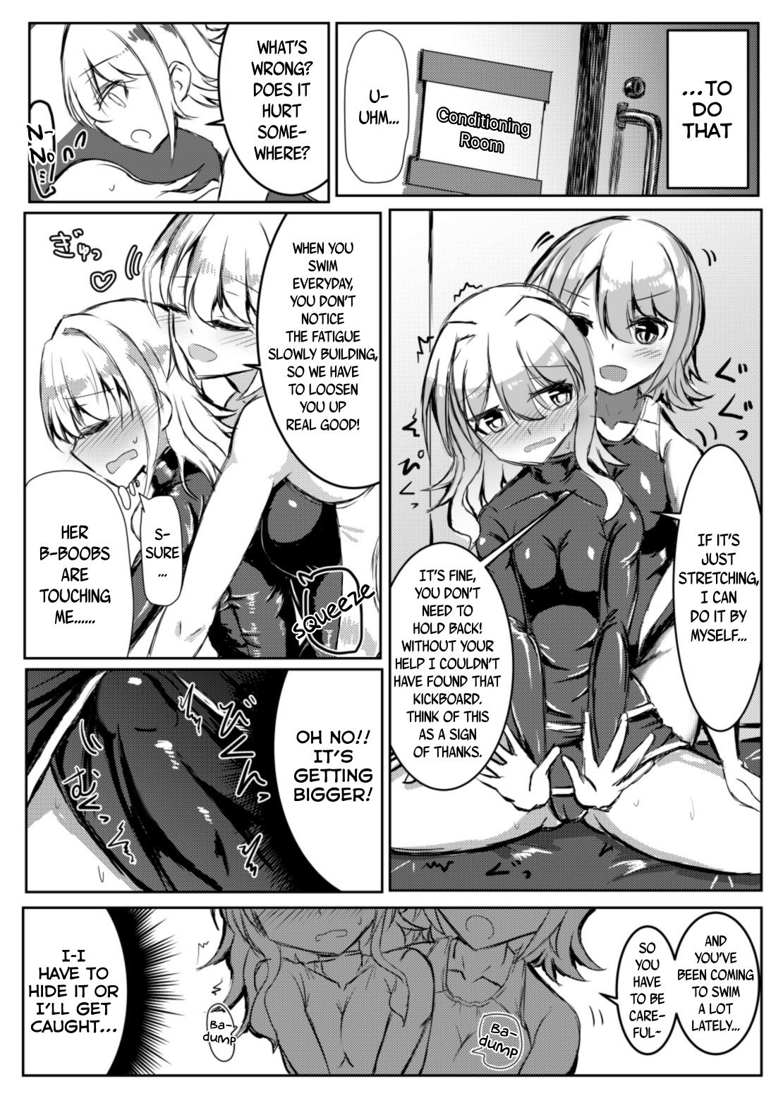 [島鵜製作所 (島鵜そりね)] ふたなり女の子が競泳水着のお姉さんとえっちする本 [英訳]
