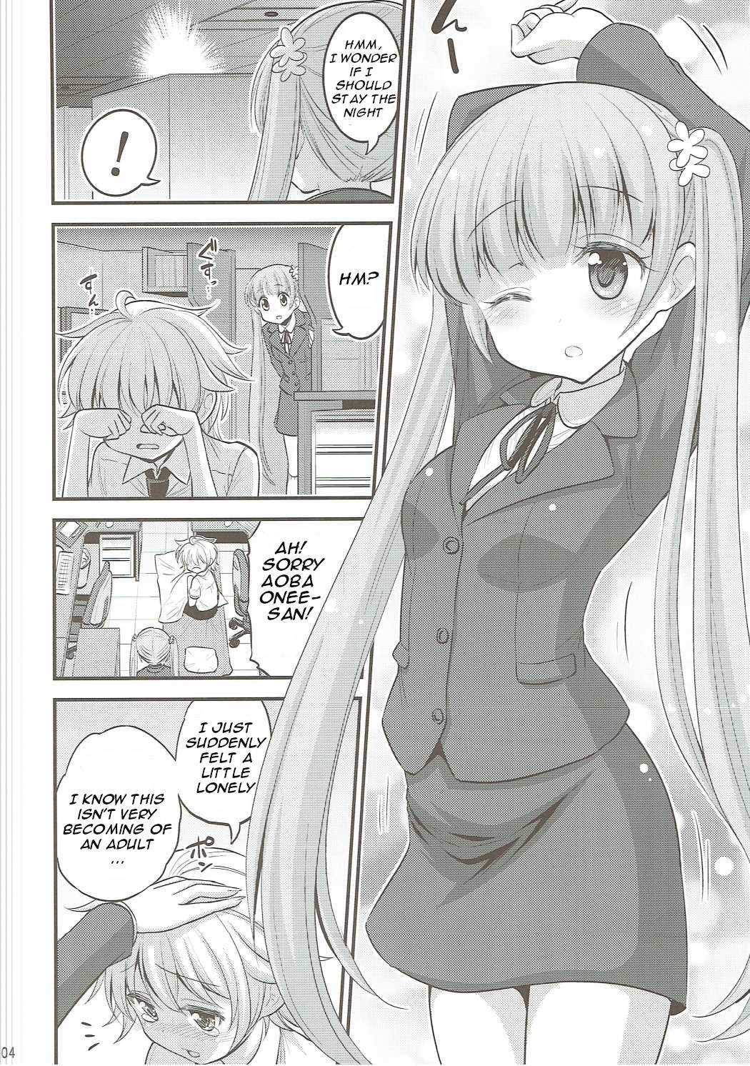 (C90) [Hasemi box (長谷見亮)] お姉ちゃんとショタのお泊りデイズ (NEW GAME!) [英訳]