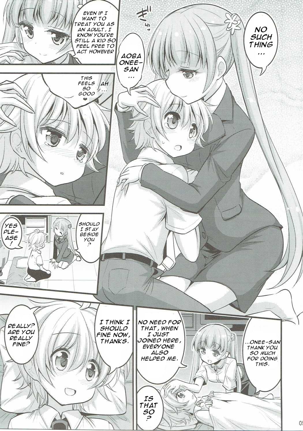 (C90) [Hasemi box (長谷見亮)] お姉ちゃんとショタのお泊りデイズ (NEW GAME!) [英訳]