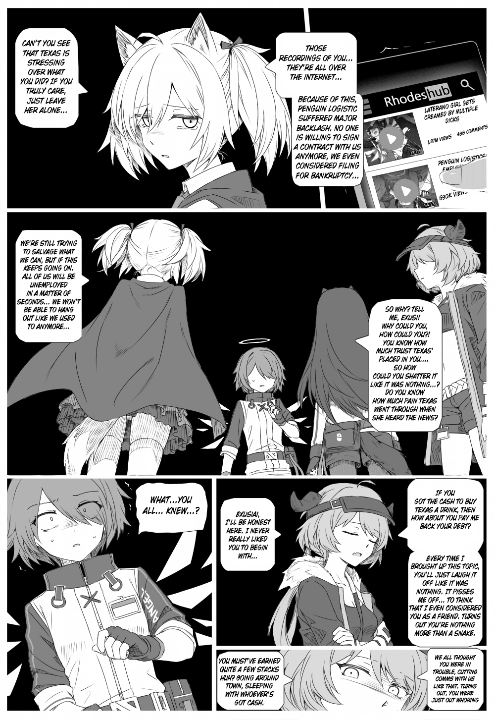 [kataokasan] 无能狂怒 pg 23-71 (明日方舟) [英訳]